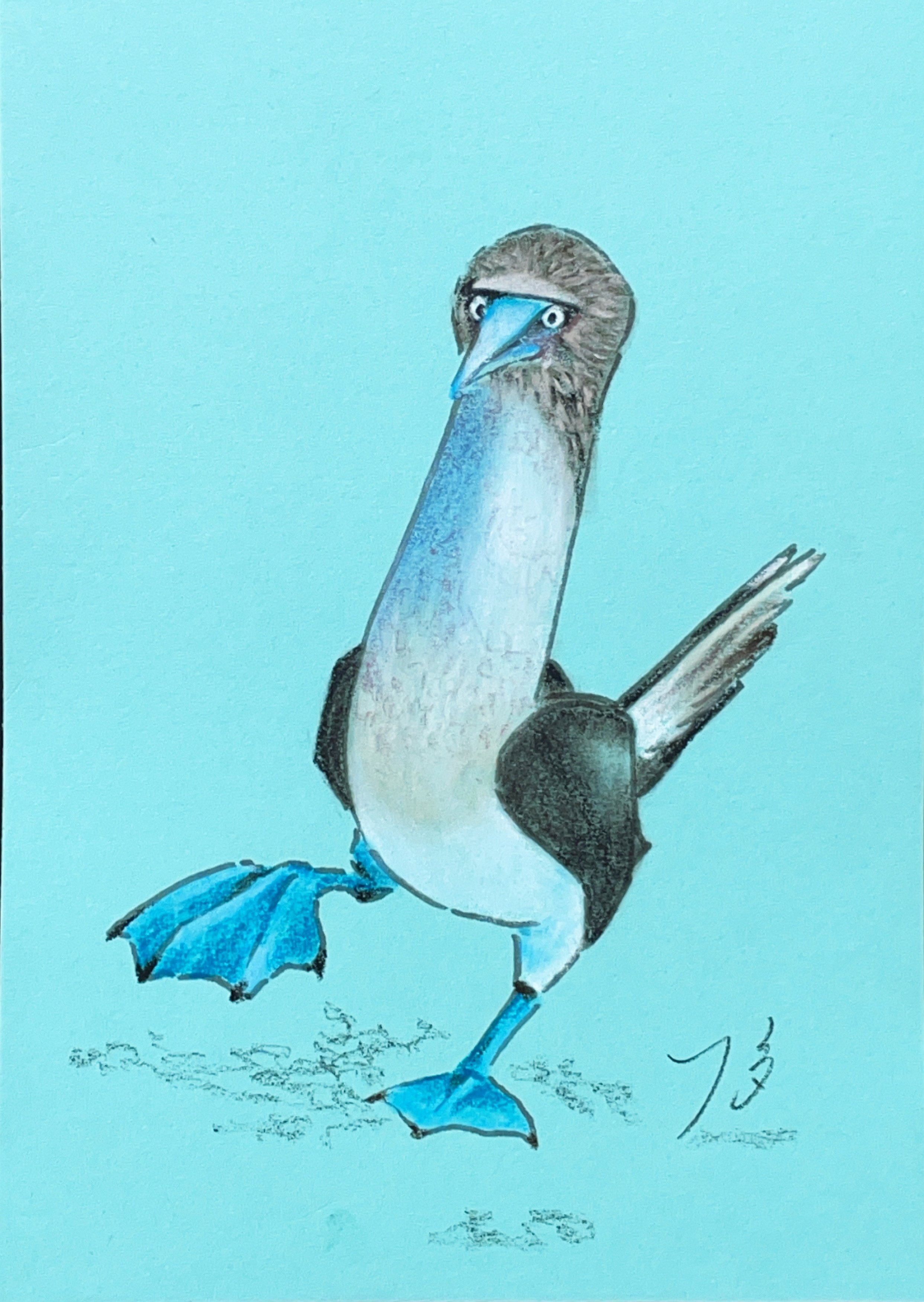 伊藤 廉『二羽の鳥』パステル画 絵画 伊藤 廉『二羽の鳥』パステル画 絵画 - 北海道画廊