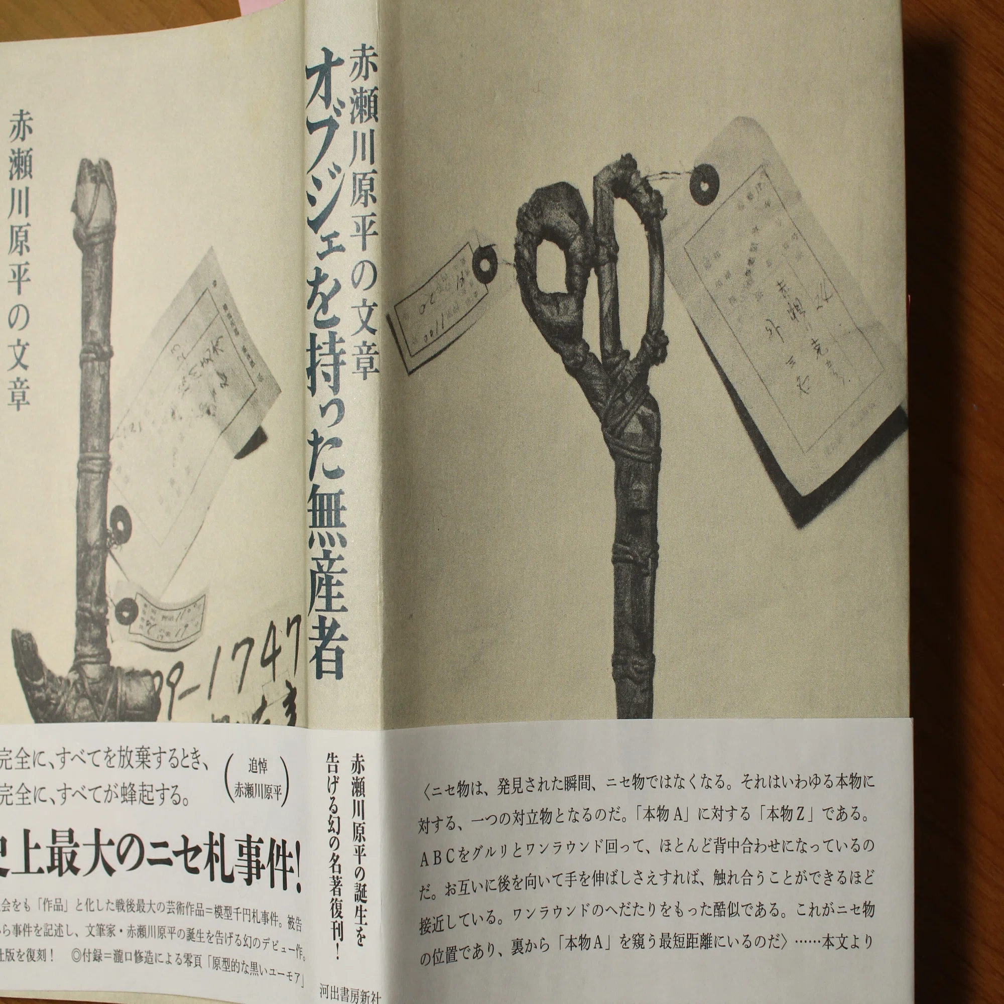 赤瀬川原平の文章『オブジェを持った無産者』を読んでいる。｜大屋好子