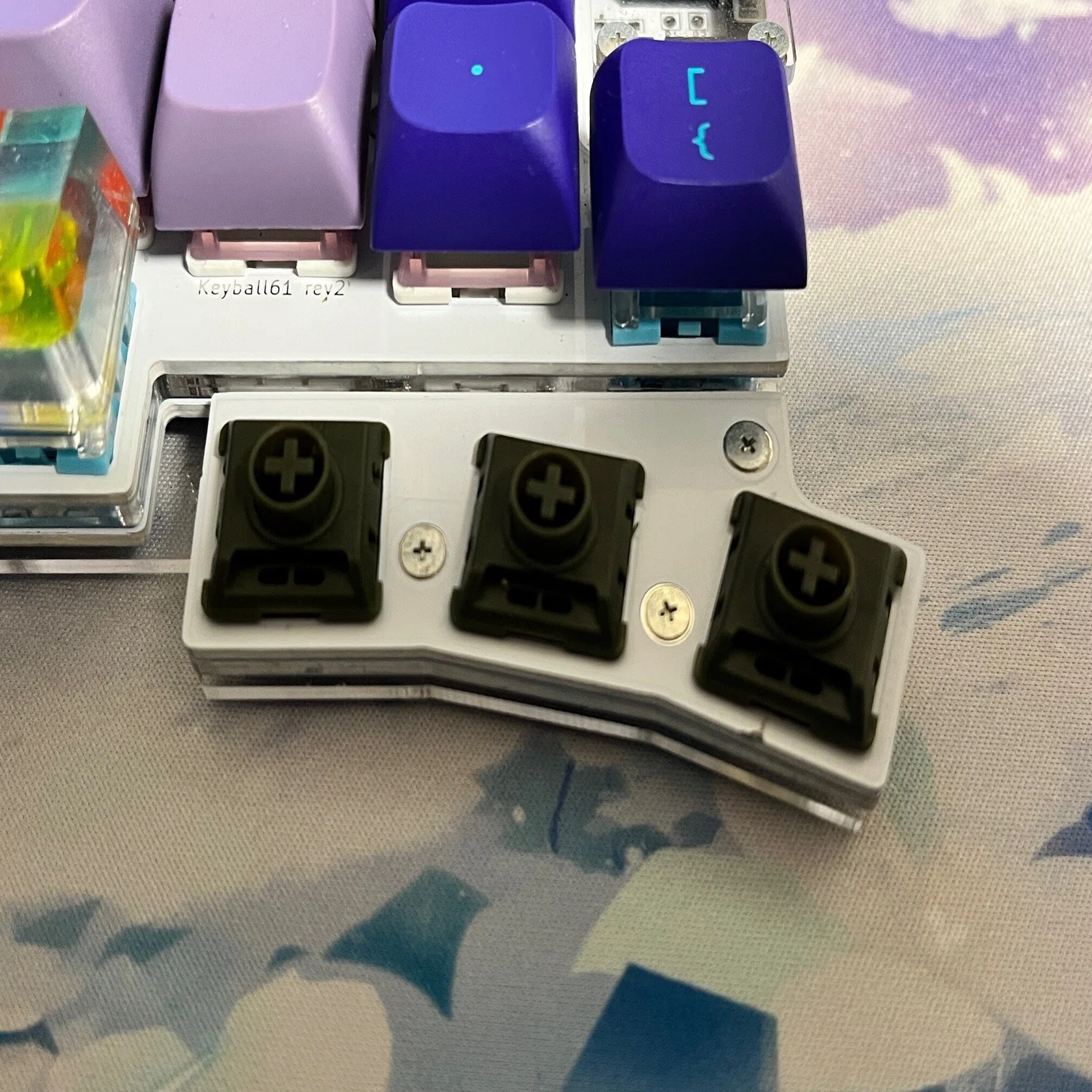 Keyballの親指キーをLofree Flowスイッチにしてみました｜twoboy