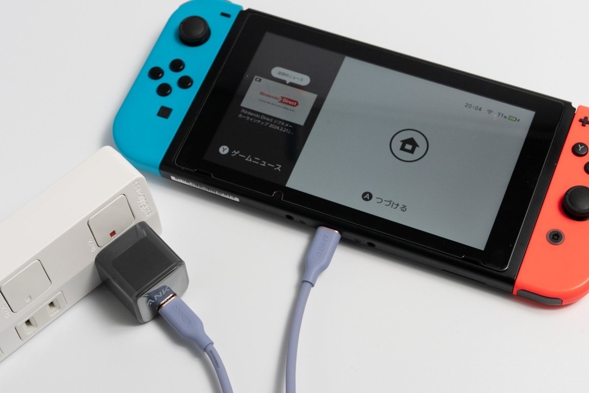Nintendo Switch（ニンテンドースイッチ）で使える代用充電器の