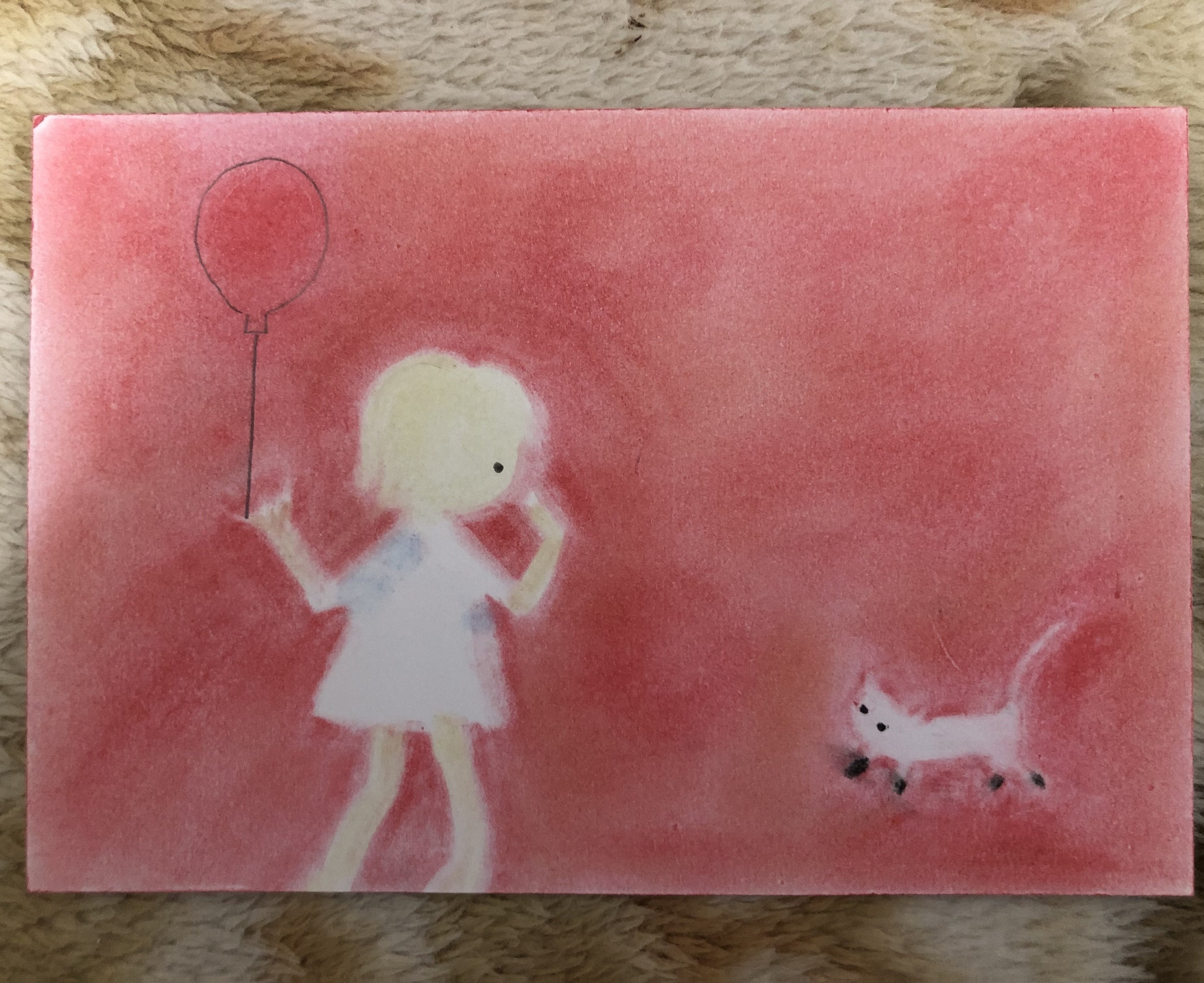 いわさきちひろさんの作品をパステルと色鉛筆で描てみました。｜まる
