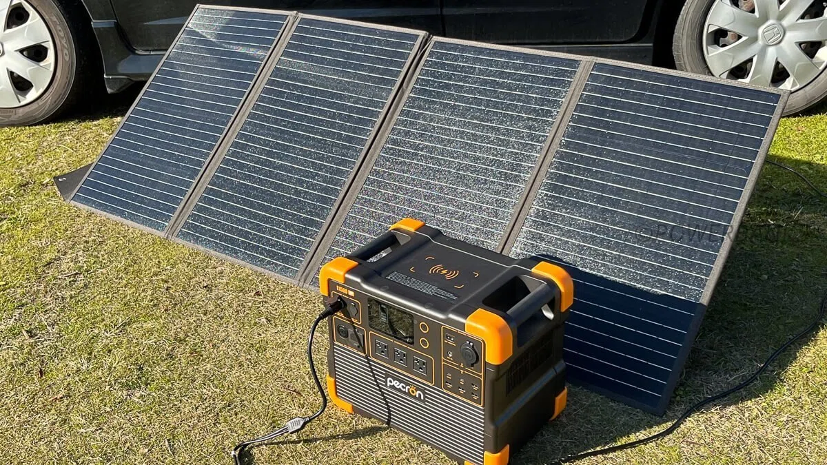 ポータブル電源 見よう PECRON 600W/288Wh ソーラーパネル100W