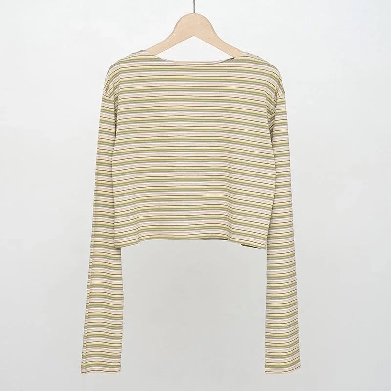 AURALEE】注目カットソーHARD TWIST COTTON BORDER BOAT NECK L/S TEE