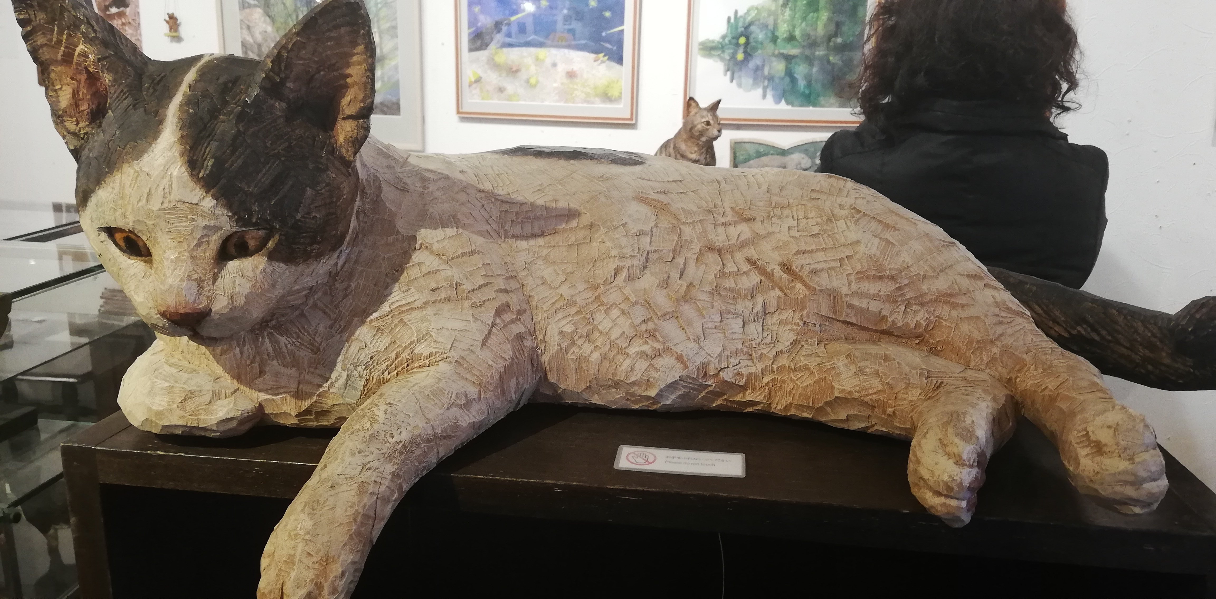 犬　猫　木彫り5体　置物 犬 猫 木彫り5体 置物 （はしもとみおさんの巡回展みてきた｜うみ）