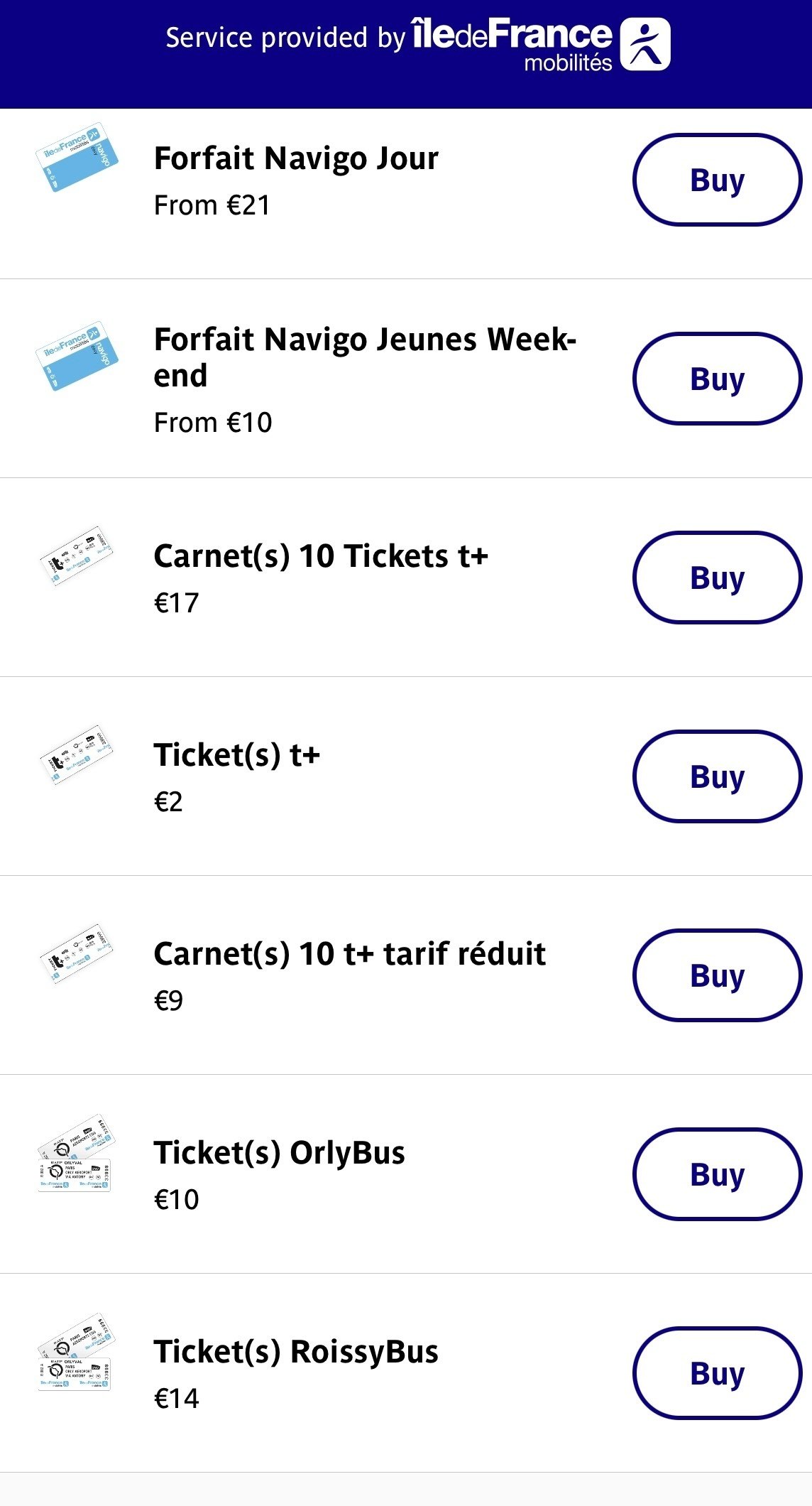 Navigo Easy 2枚　ロワシーバス(CDGーオペラ座)×2回分 Navigo Easy 2枚 ロワシーバス(CDGーオペラ座)×4回分 超便利パリに行く