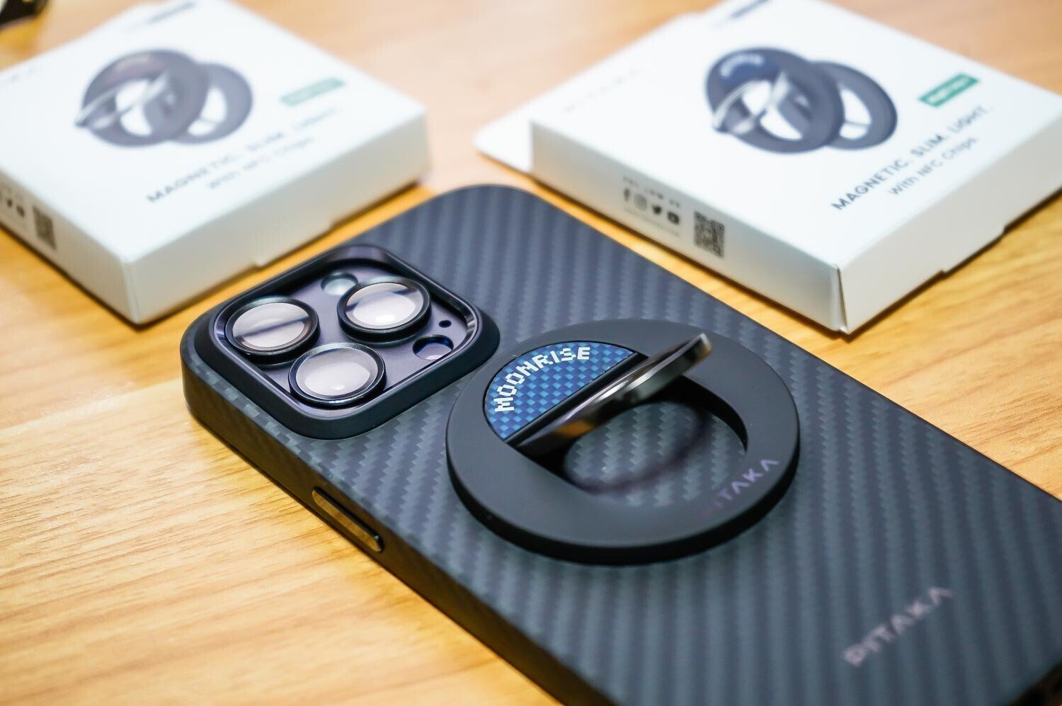 PITAKA iPhoneケース、スマホリング Amazon | 【横/縦置き-PITAKA】 MagSafe リング マグネット式