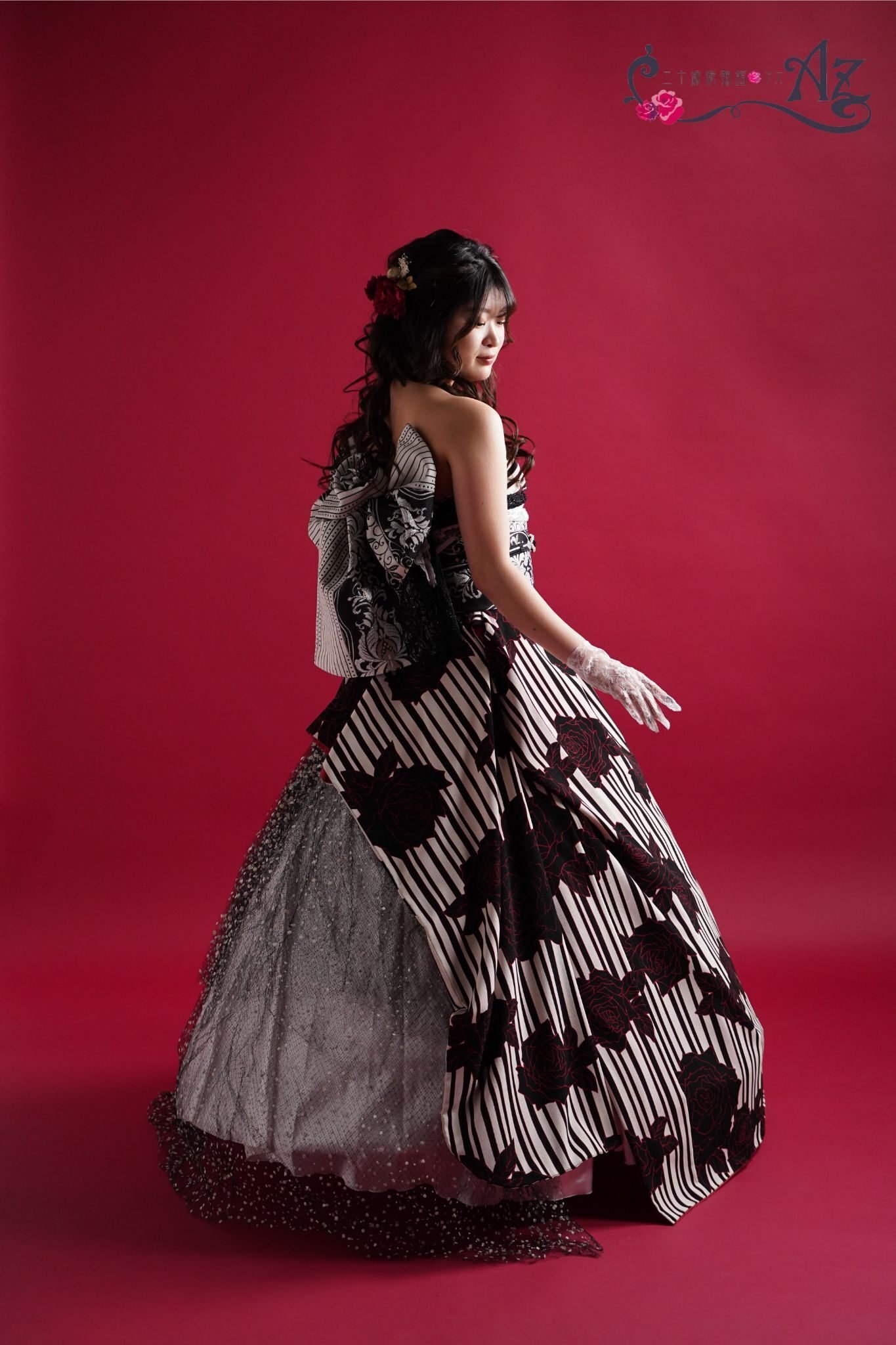 着物ドレス💜🩷｜二十歳振袖館Az ひたちなか本店