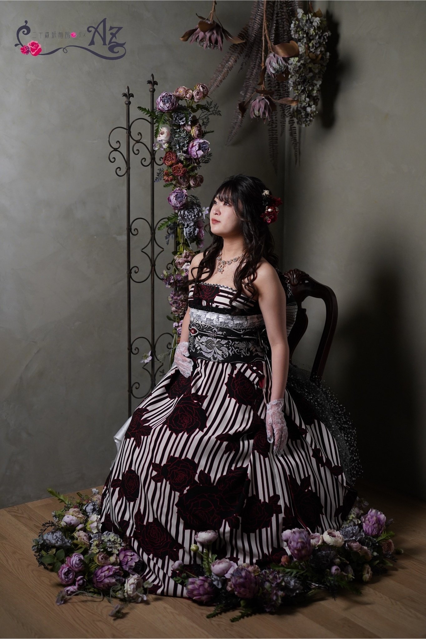 着物ドレス💜🩷｜二十歳振袖館Az ひたちなか本店