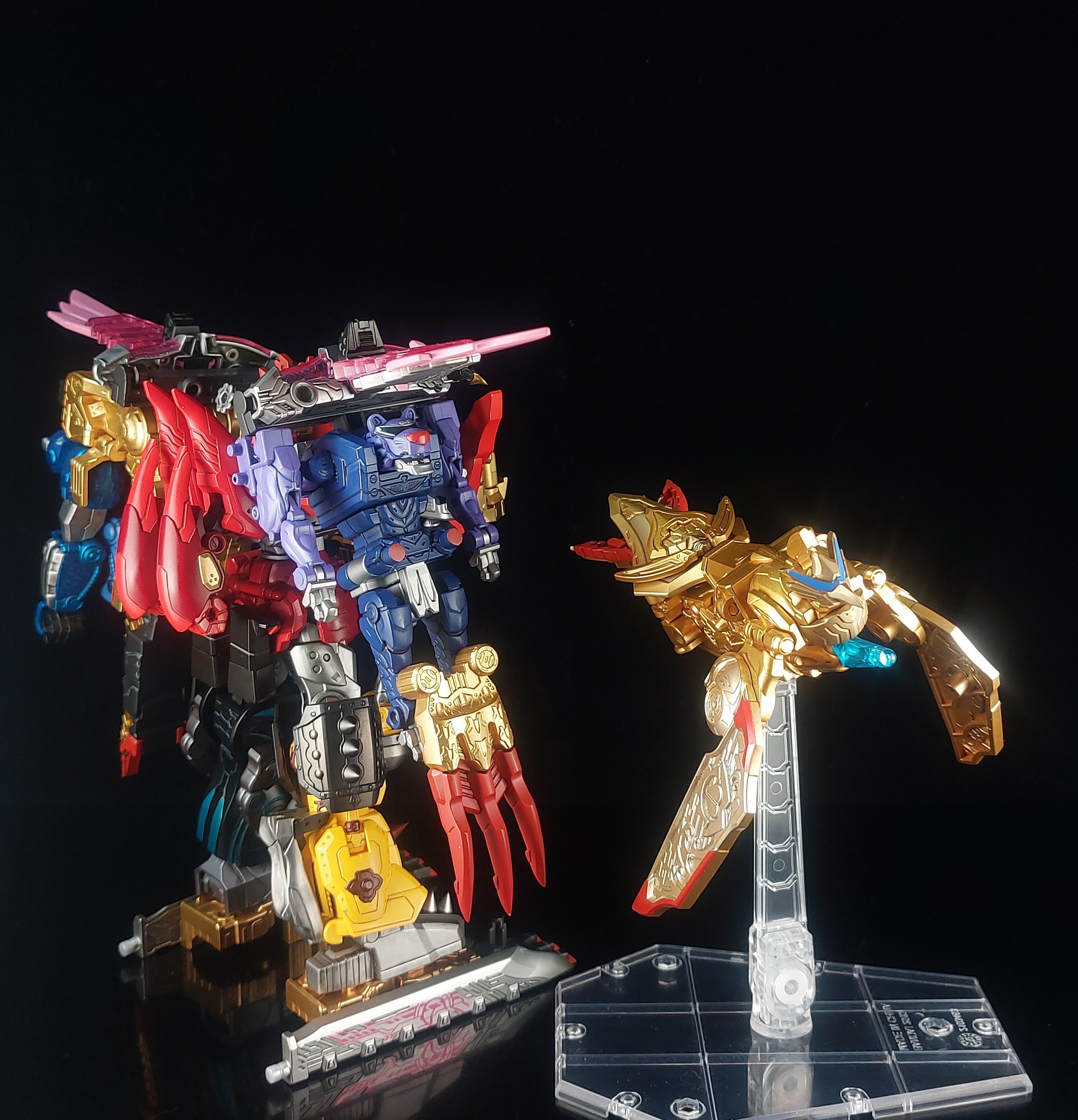 ミニプラ トラドラゴンジン＆オミコシフェニックス 完成版 トラ