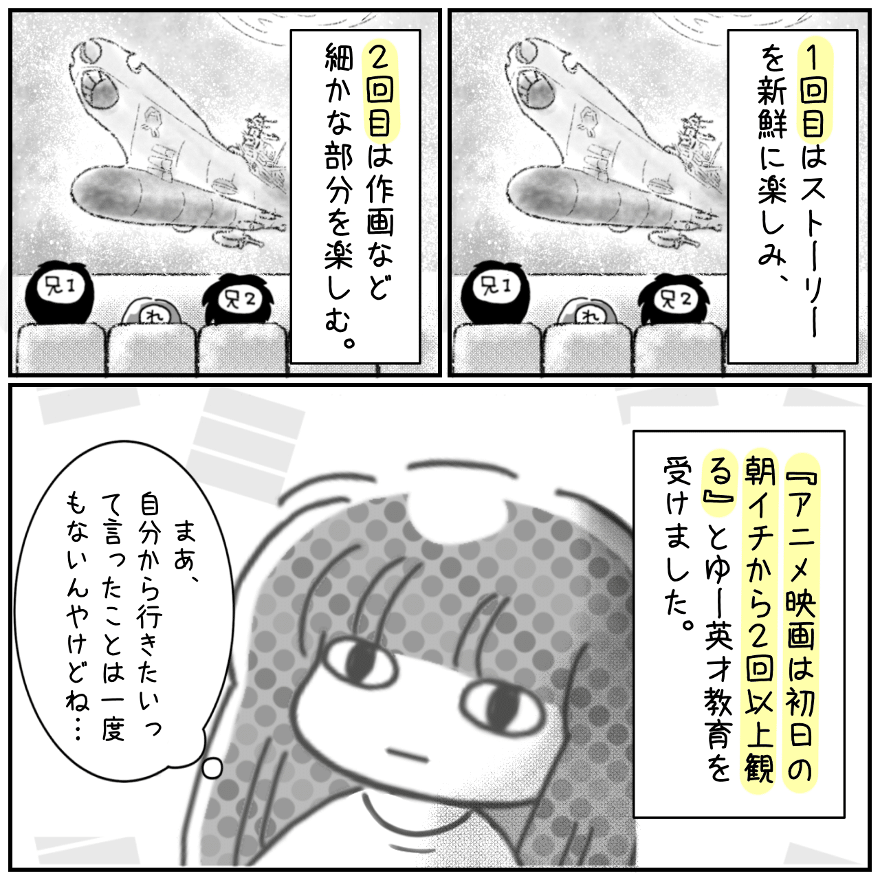 れれこの家族＊3話「オタクな兄達」｜高田れれこ