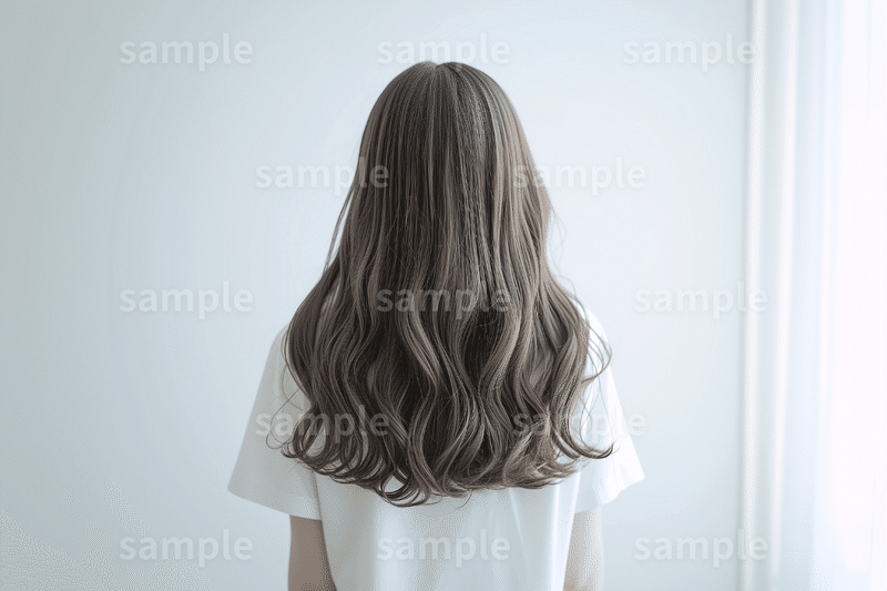 【美女の後ろ姿】「ヘアカラーした女性」のフリー素材3枚セット｜ヘアスタイル・ヘアケア・カットモデルのイメージ画像に｜FREE