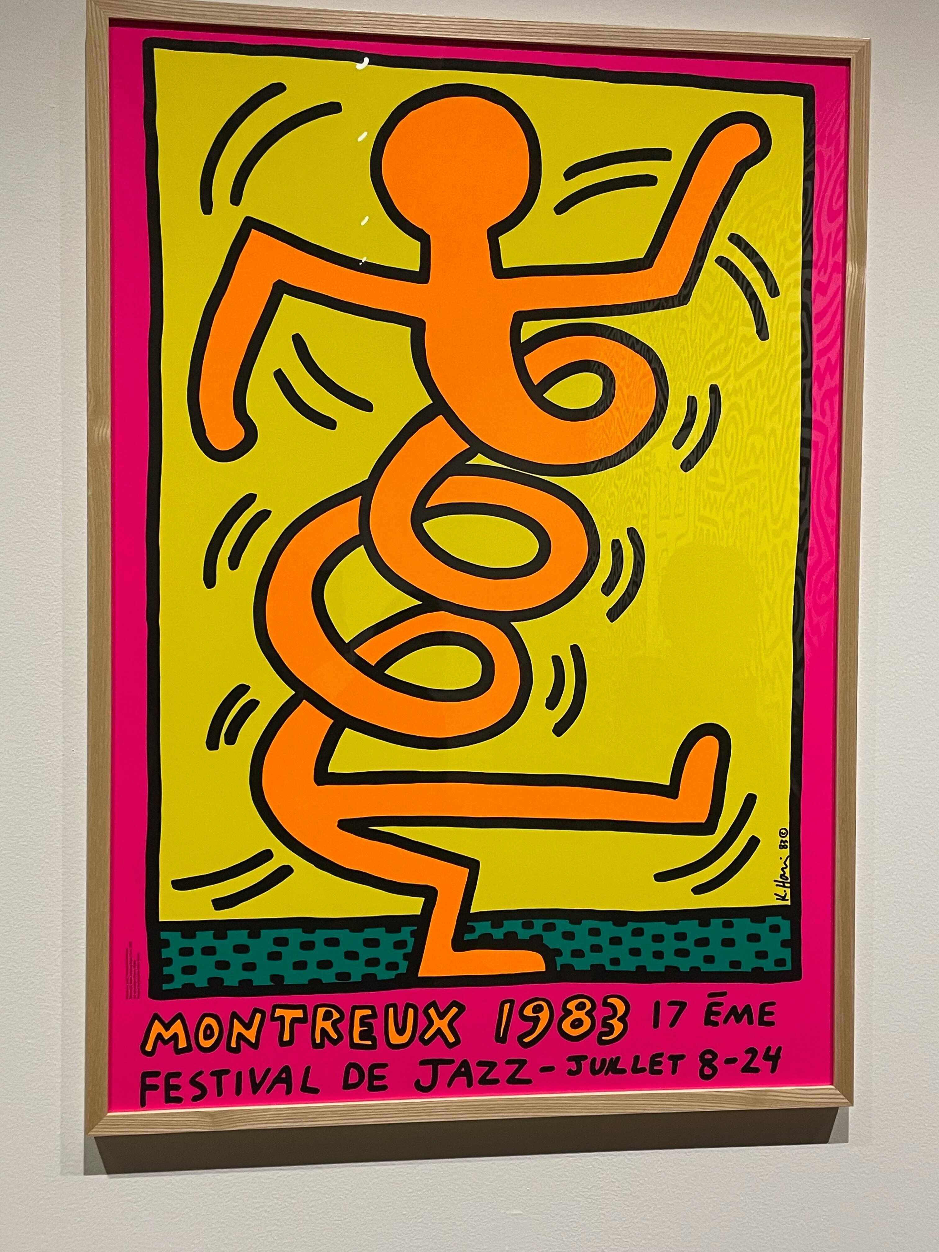 キースヘリング　マーカードローイング作品 キース・ヘリングが大学の壁に油性マーカーで描いた絵、40年を