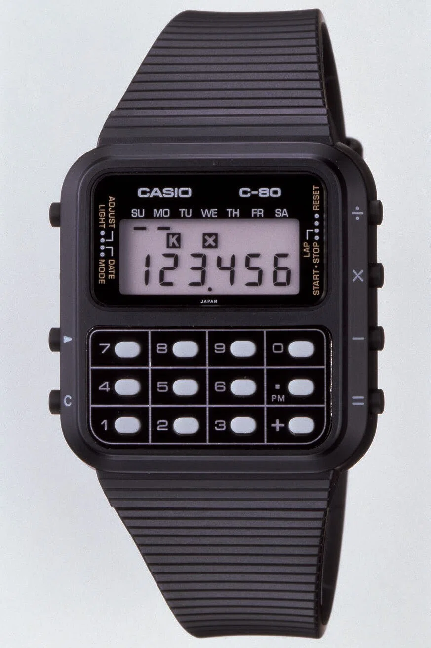 カシオの「オモシロ時計」物語 Vol.2：電卓と時計を融合させた「C-80 