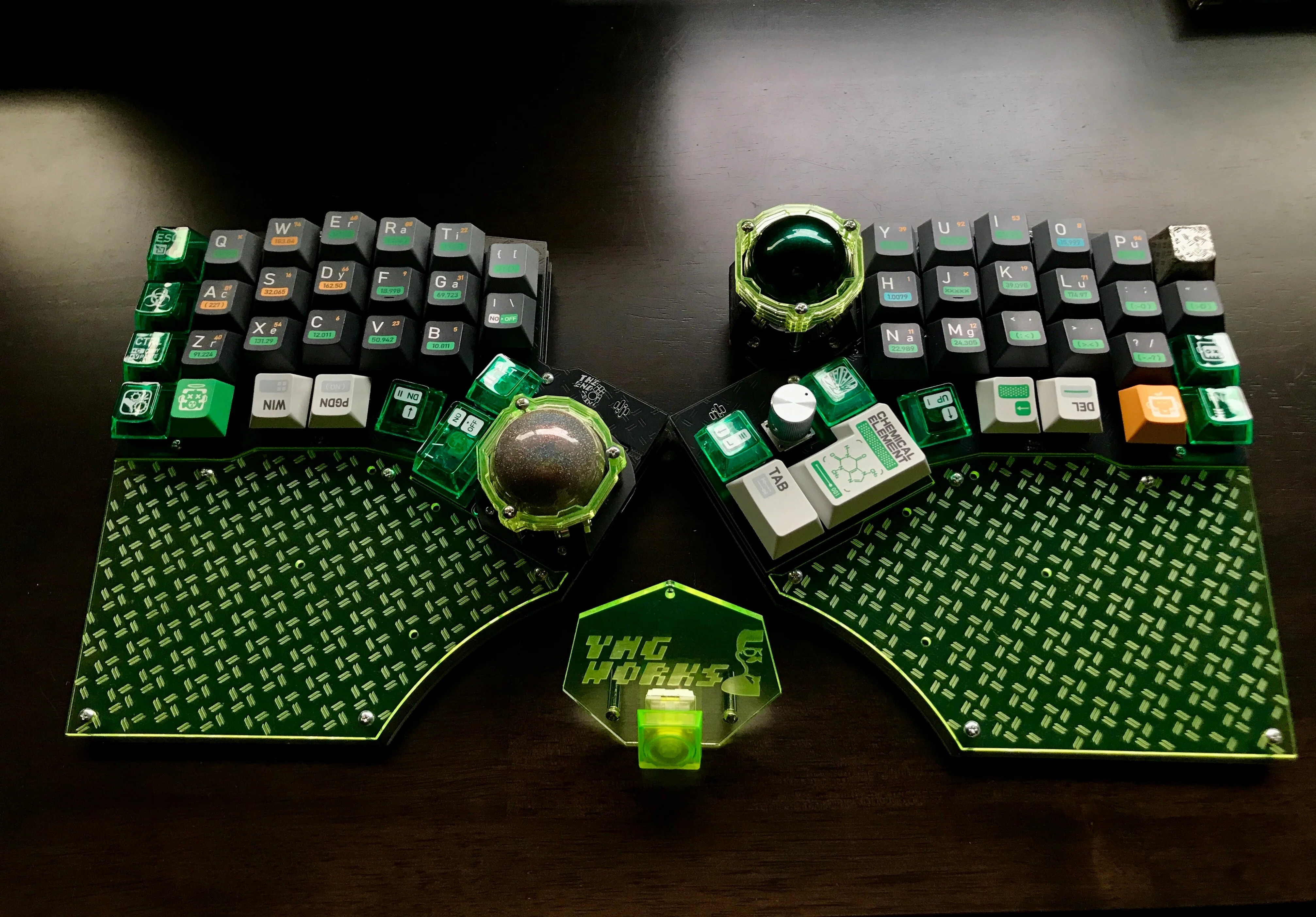 VERTEX ANGLE ハイエンドキーボード　自作キーボード　Extra有 左右分割トラックボール付き自作キーボード 組み立て済み The Endpoint