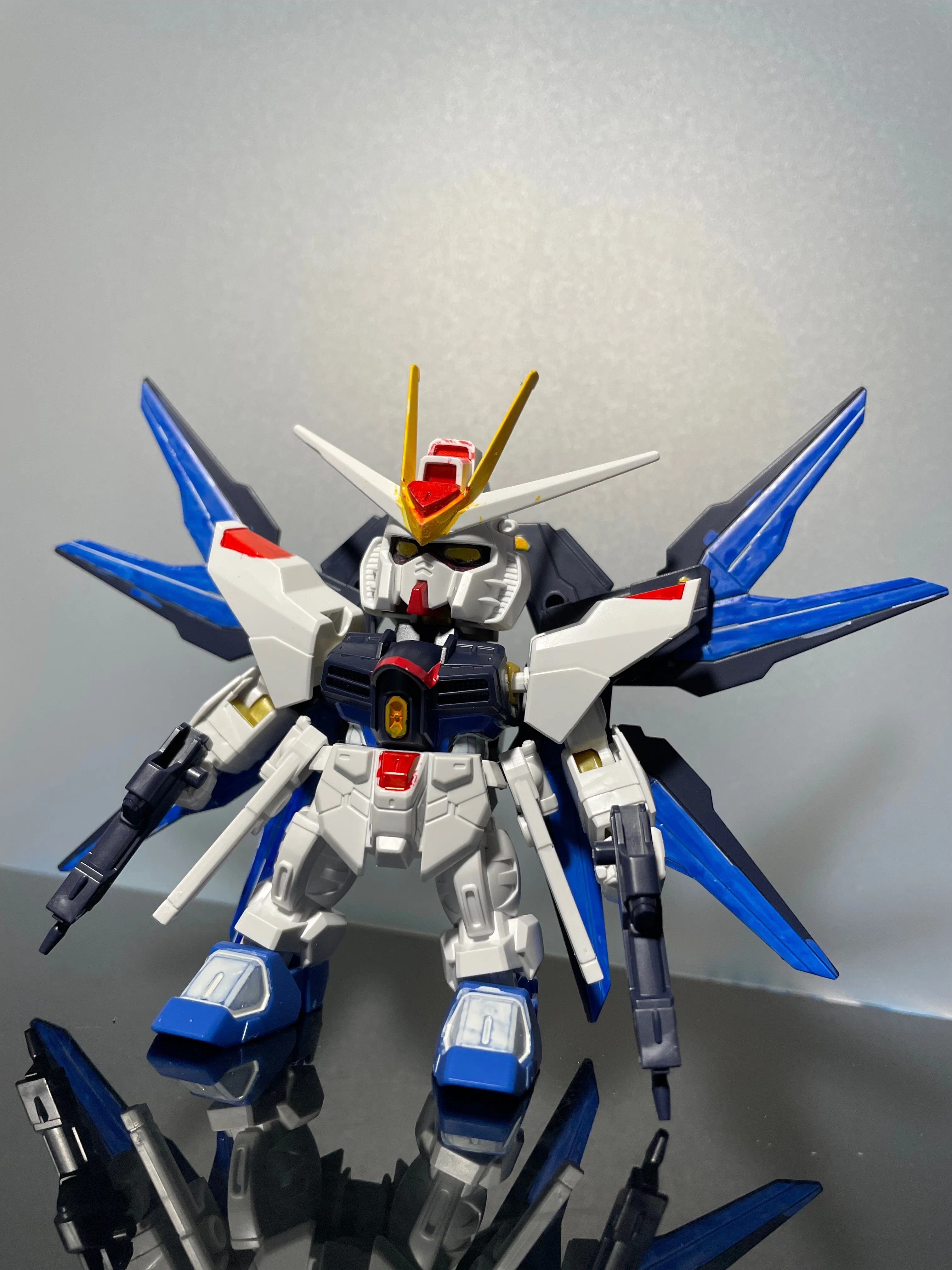 ガンプラ】SDEXストライクフリーダム完成しました！【部分塗装