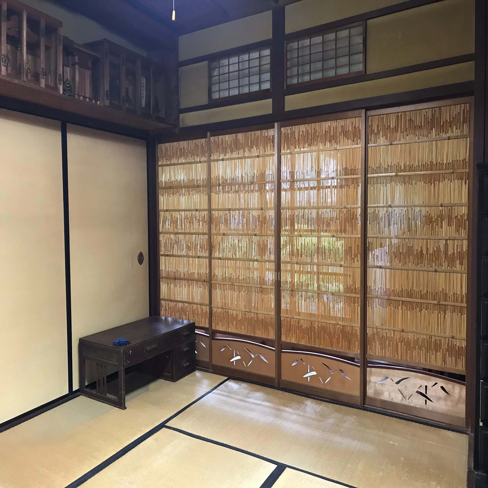 簾戸（夏障子）｜古民家 つぐみ 旧村田製瓦店
