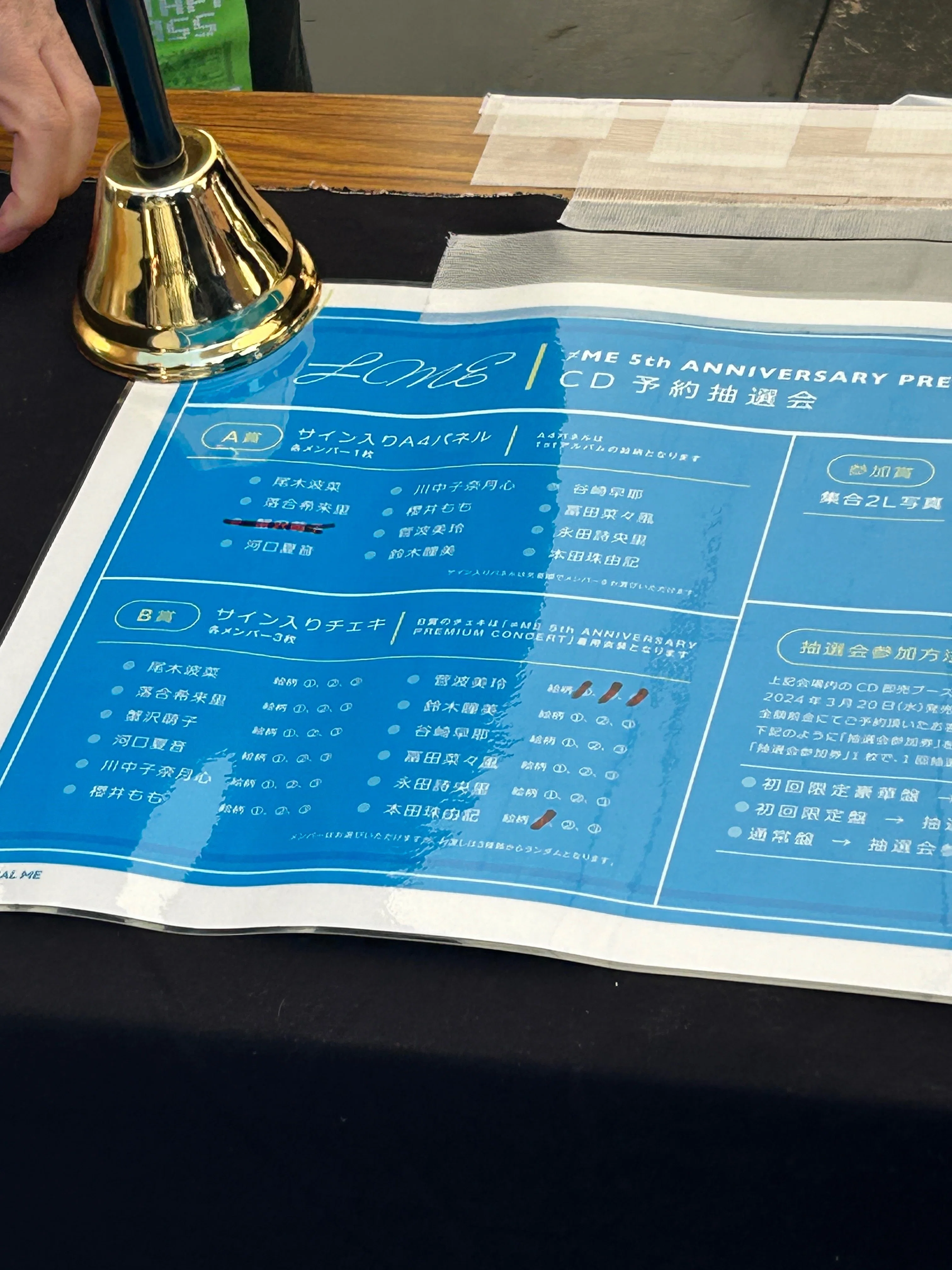 冨田菜々風 直筆 チェキ ノイミー ≠ME 抽選会 会場限定 全国ツアー