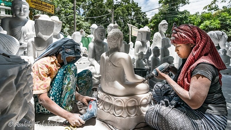 マンダレーの手工場（ミャンマー）2019｜Asahiko Takahashi