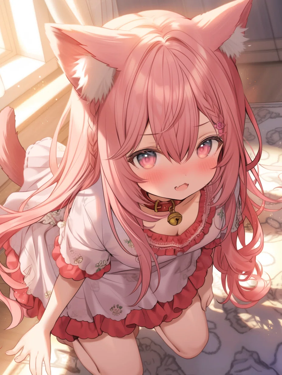 商人のピンク髪の猫耳ちゃん｜kazunari_フォロバ100%