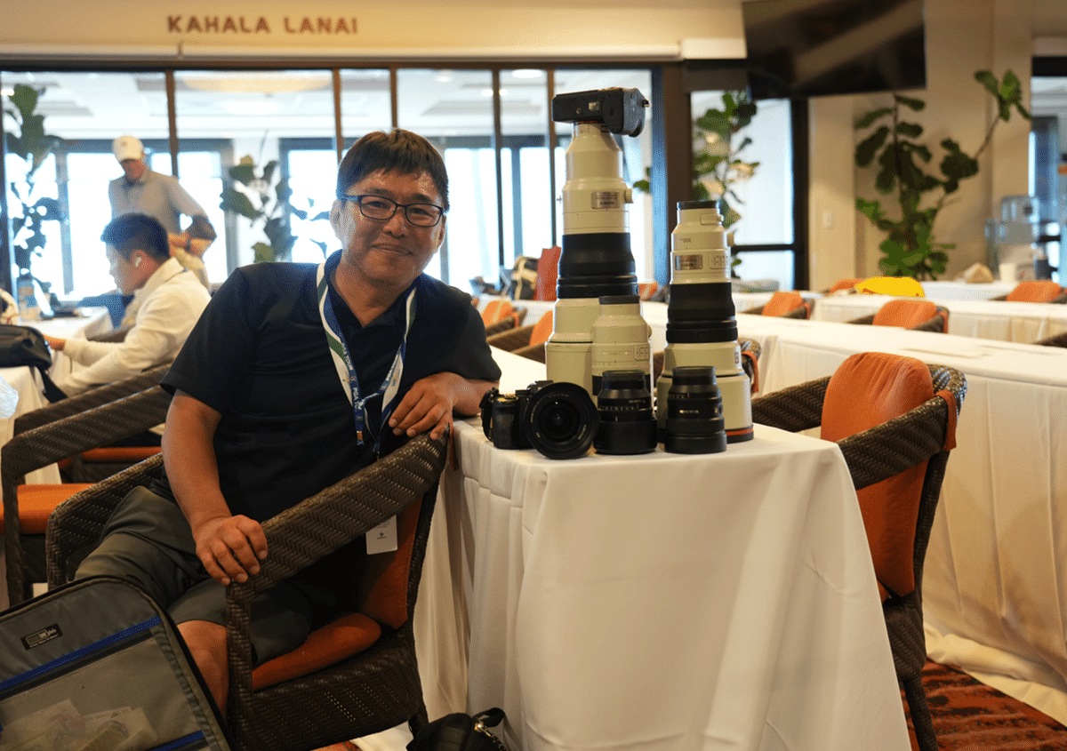 α」でゴルフ撮影するプロフェッショナル達(ソニーオープン・イン