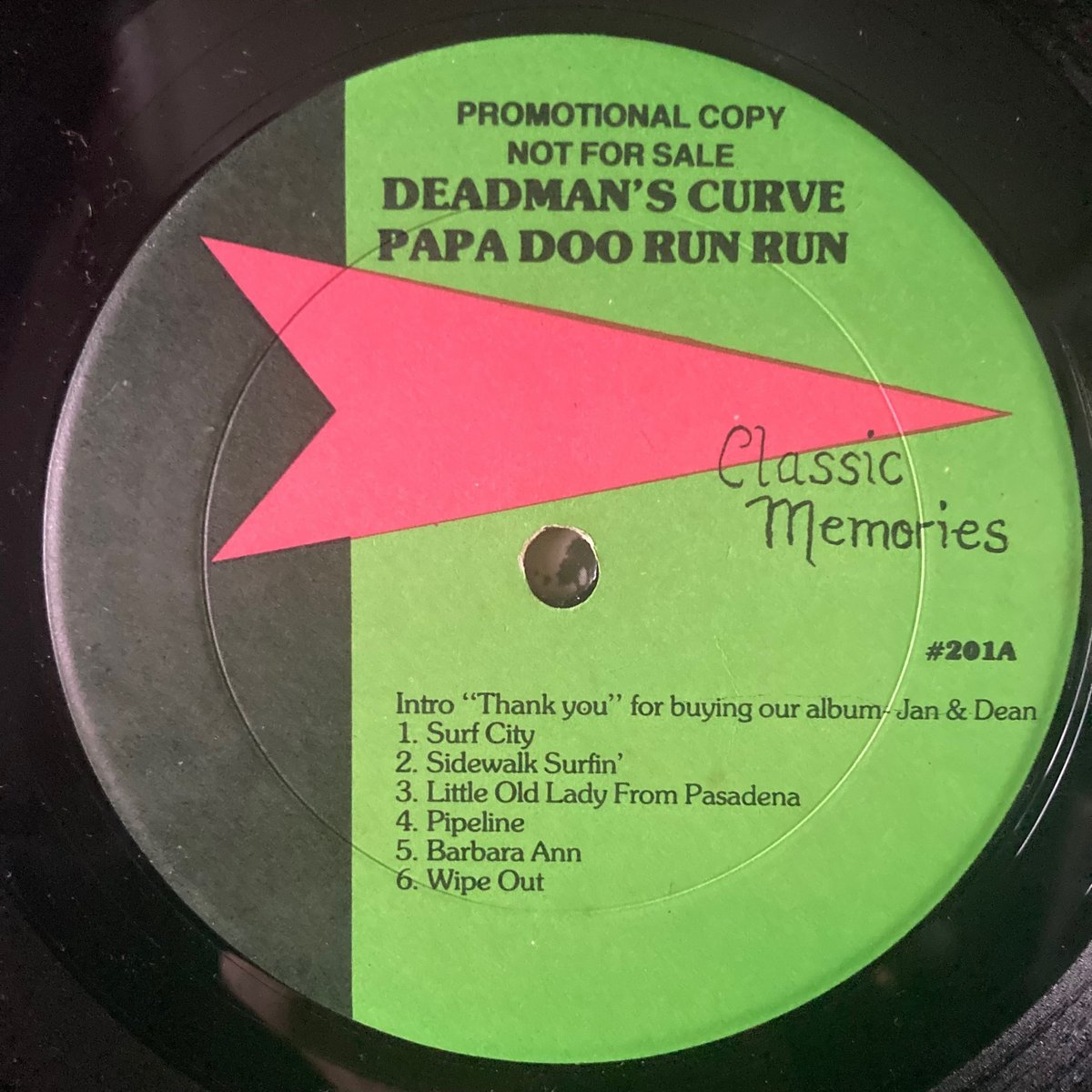 Papa Doo Run Run（PPDR）『Dead Man's Curve』（Classic Memories 201）｜真鍋新一