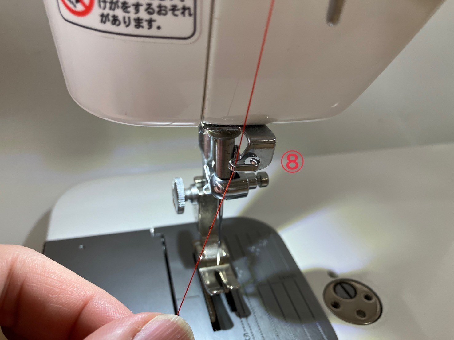 ミシンの練習】職業用ミシン「JUKI SL-700EX」上糸のかけ方