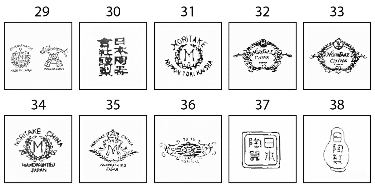 B387s 「名所美人図 花生」ノリタケ　明治時代　輸出　スパイダーマーク Noritake (ノリタケ) 花瓶 赤地菊花紋 オールドノリタケ