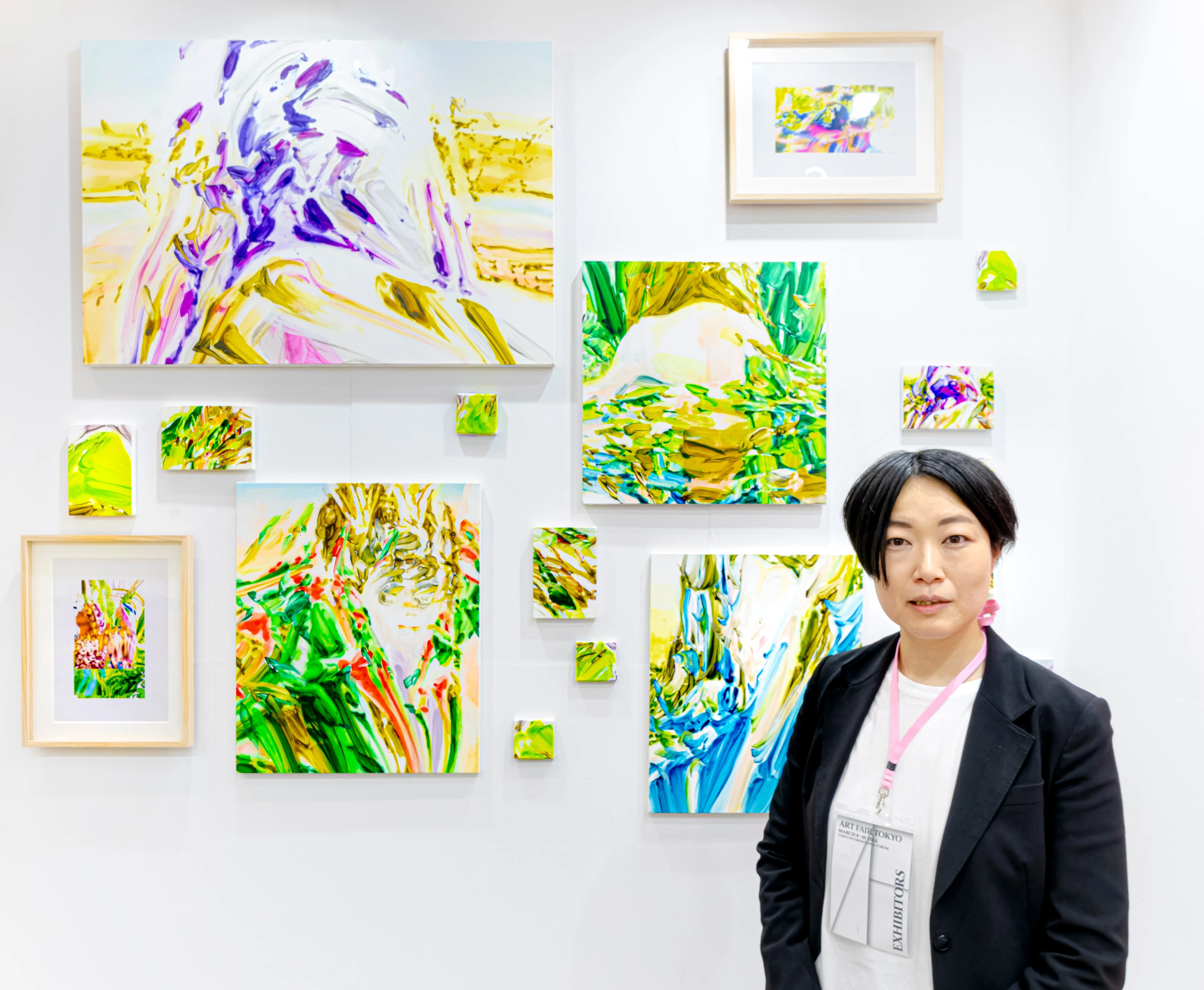 東京藝術大学 信英 シニョン アート作品 アクリル？ 油彩？ ① 東京