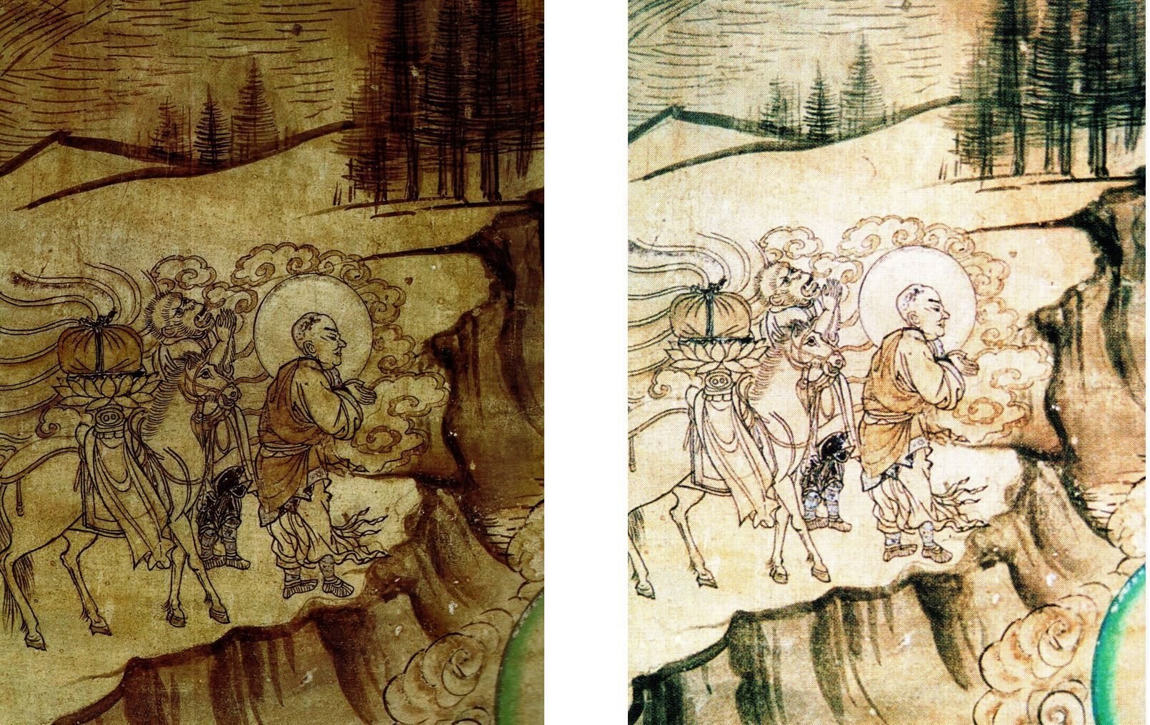 中国 敦煌莫高窟 壁画模写 模写（ 薫峰画伯 ）額縁なし ちゅうごく