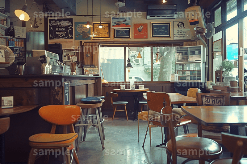 【レトロ】「昔ながらの食堂・喫茶店」のフリー素材5枚セット｜昭和・アイキャッチ・時代のイメージ画像に｜FREE