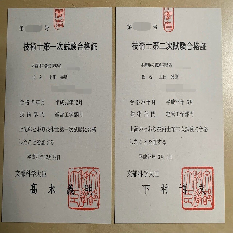 資格】技術士 経営工学部門（第一次・第二次試験） 合格する方法 効率的・効果的な勉強法・独学・おすすめの問題集・参考書・過去問・まとめノート｜上田晃穂