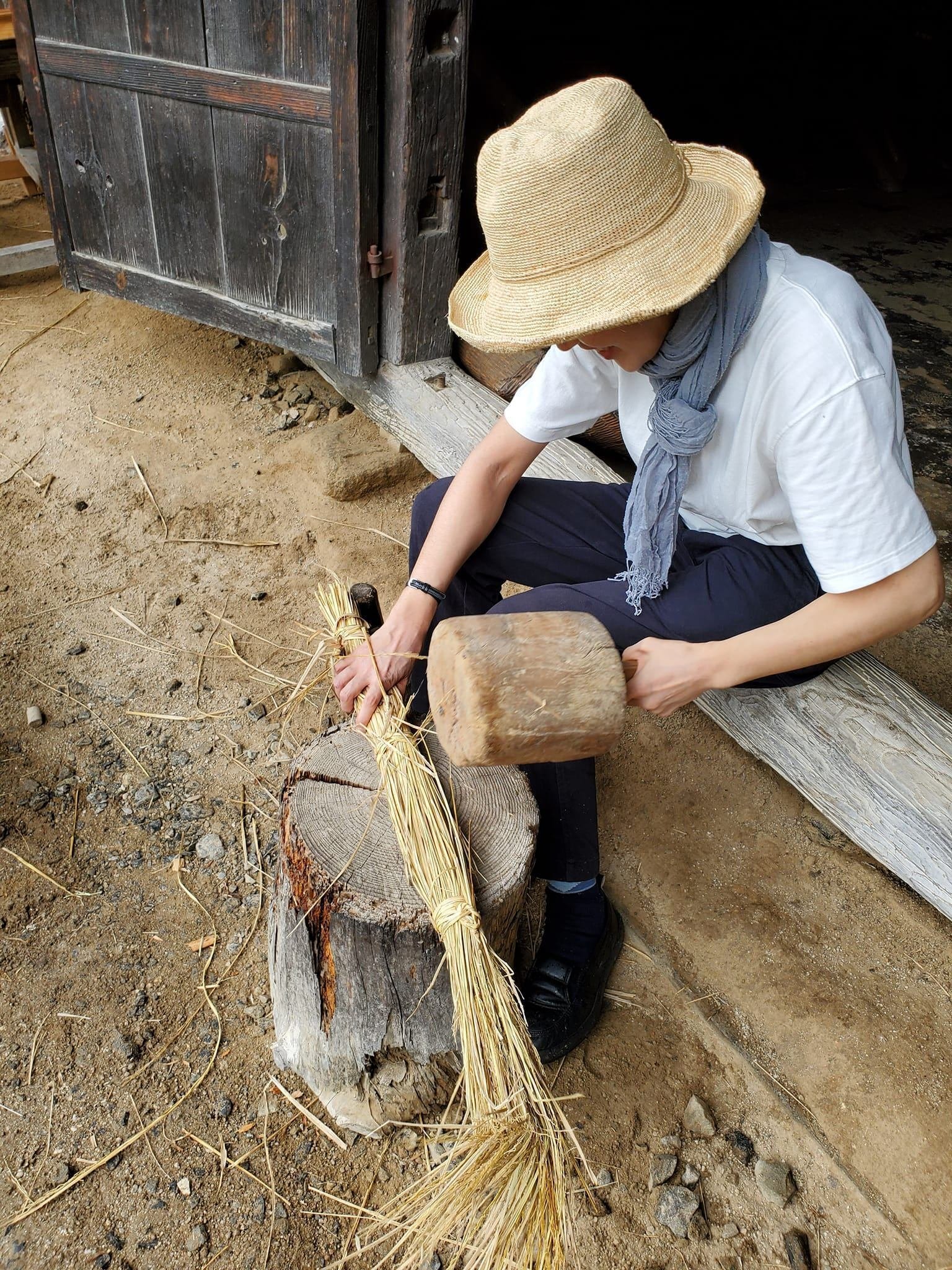 藁細工みの草鞋古民具