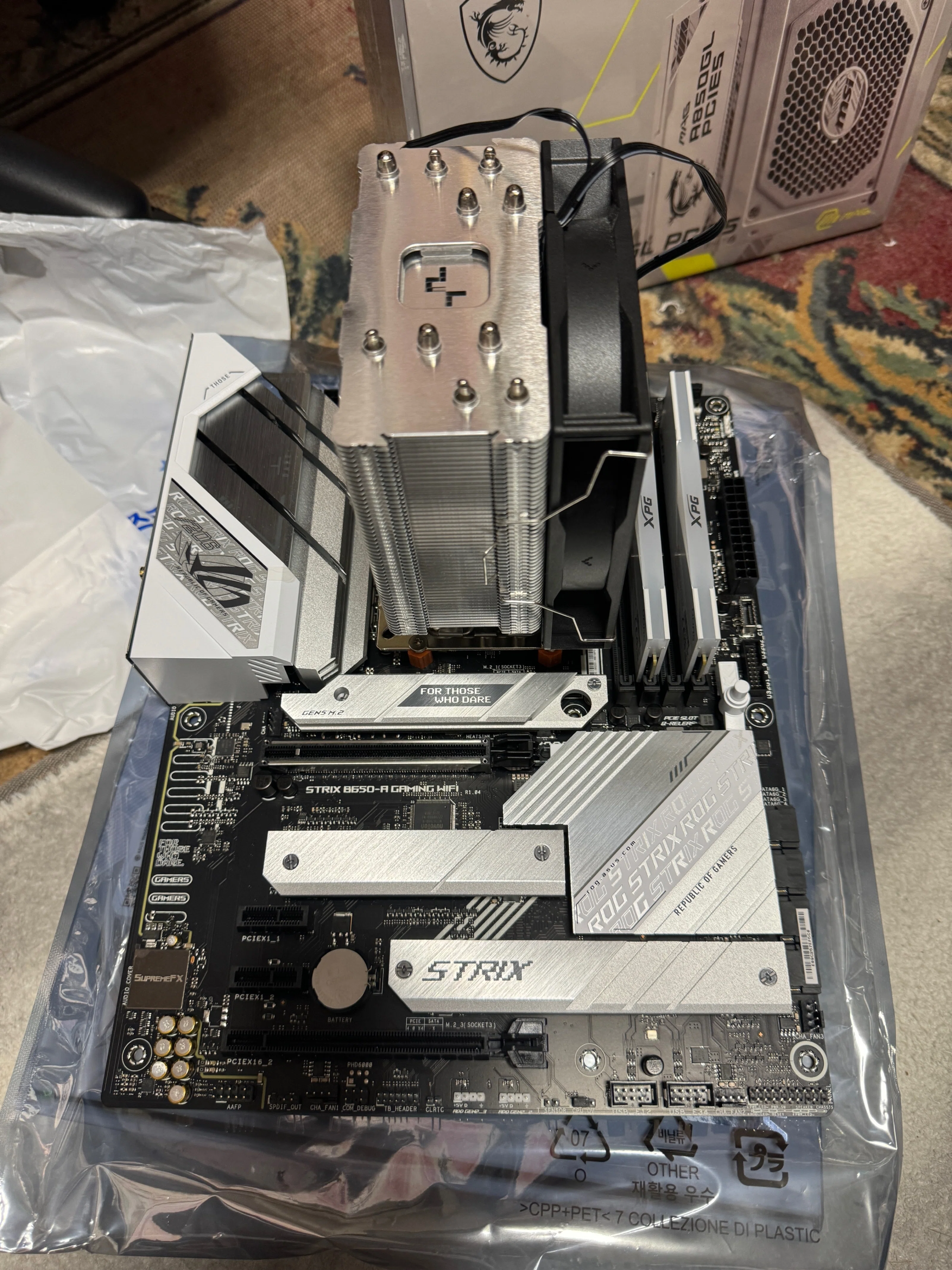 7800x3d 他 パーツセット（メモリ、グラボ、SSD除く）マザボはおまけ PCがお亡くなりになったので久々に組み直した話｜ましろん