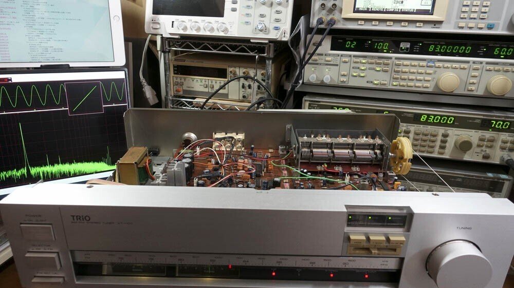 TRIO KT-1100 FM/AM Tuner （転居のため5/30まで掲載） TRiO KT-1100 修理調整記録8: BLUESS Laboratory
