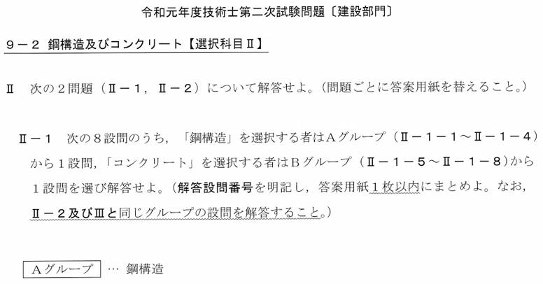 技術士二次試験建設部門鋼構造及びコンクリートⅡ-1想定問題&解答集64例