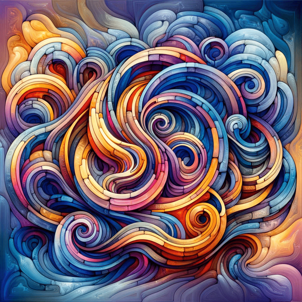 この絵何に見える？抽象的な絵をAIに作成してもらい、想像力と文章力を