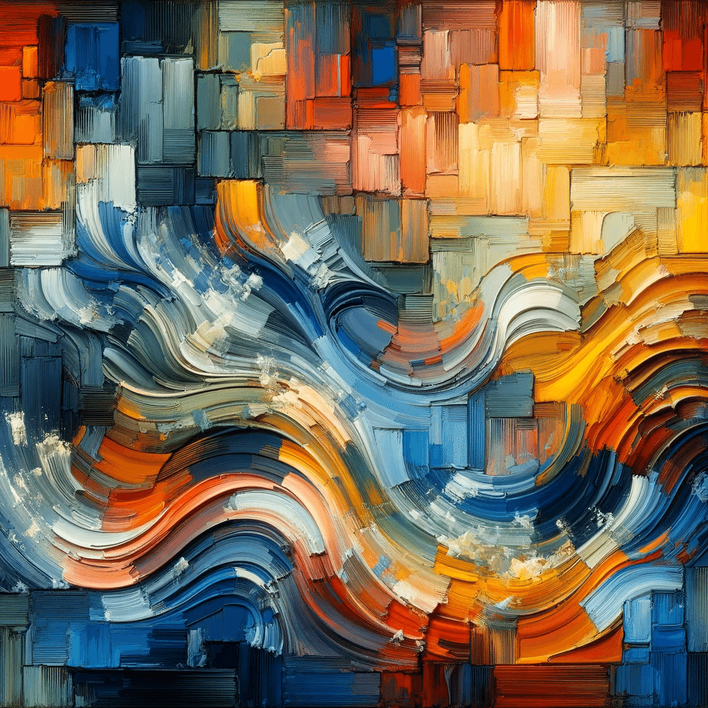 この絵何に見える？抽象的な絵をAIに作成してもらい、想像力と文章力を