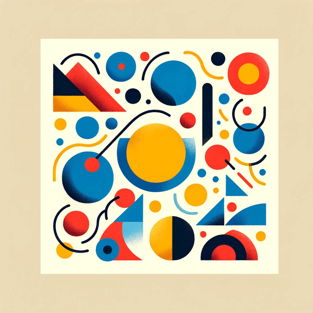 え*す様 抽象的なデザインのアート この絵何に見える？抽象的な絵をAIに作成してもらい、想像力と文章力を