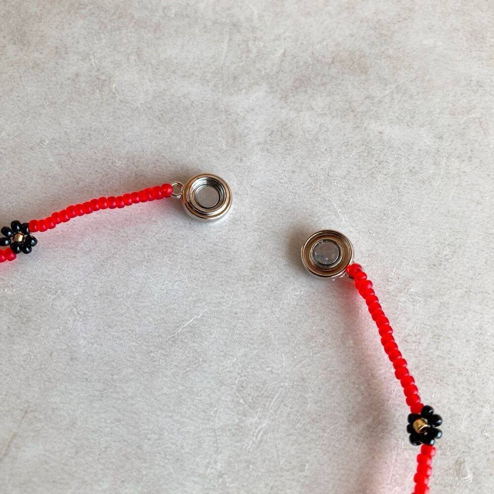 roca by BASE/ロカ】フラワービーズネックレス 着脱簡単