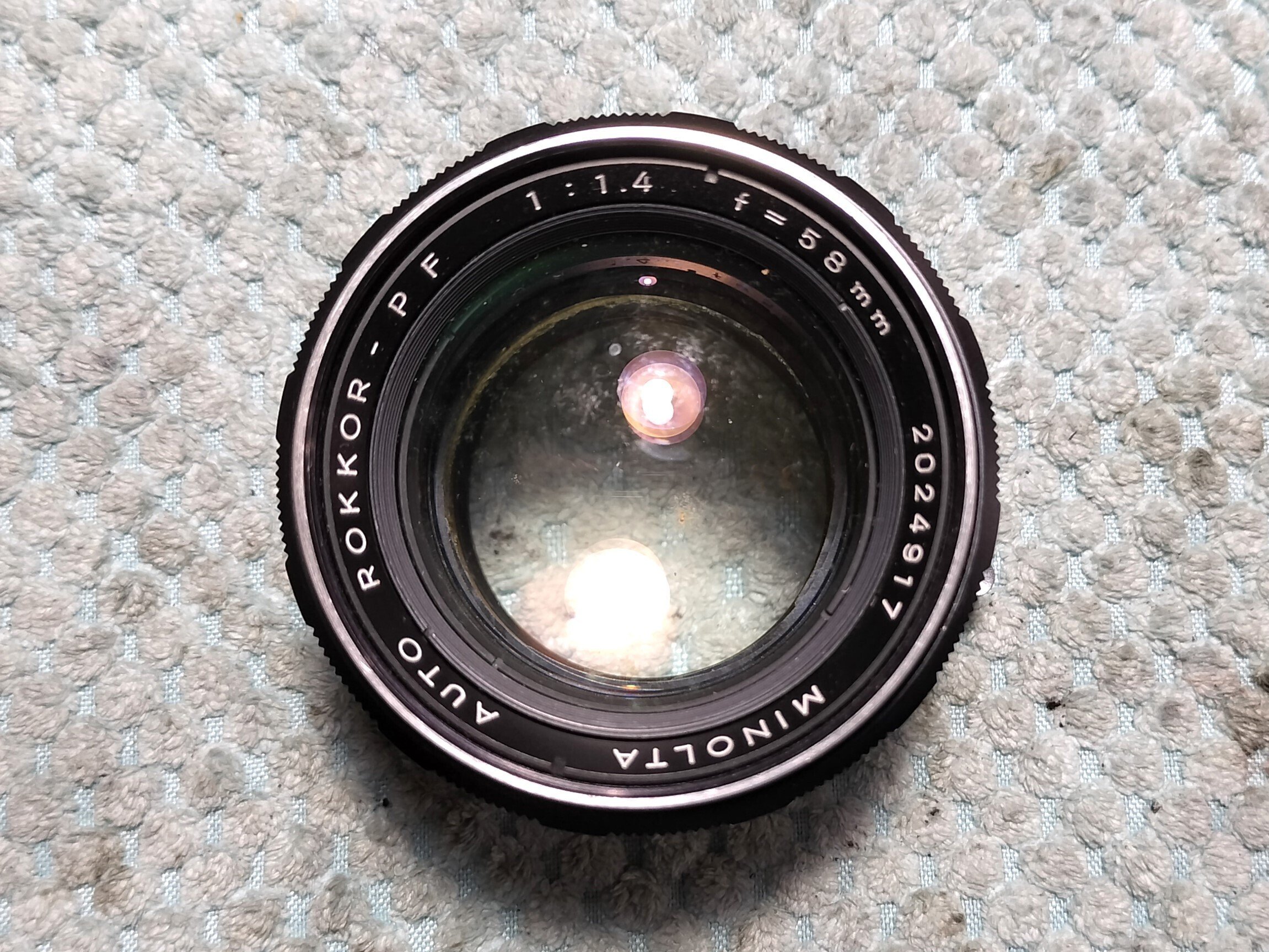 Minolta AUTO ROKKOR-PF 58mm f/1.4（整備品） Minolta MC Rokkor 58mm F/1.4の分解｜フィルムカメラ修理の