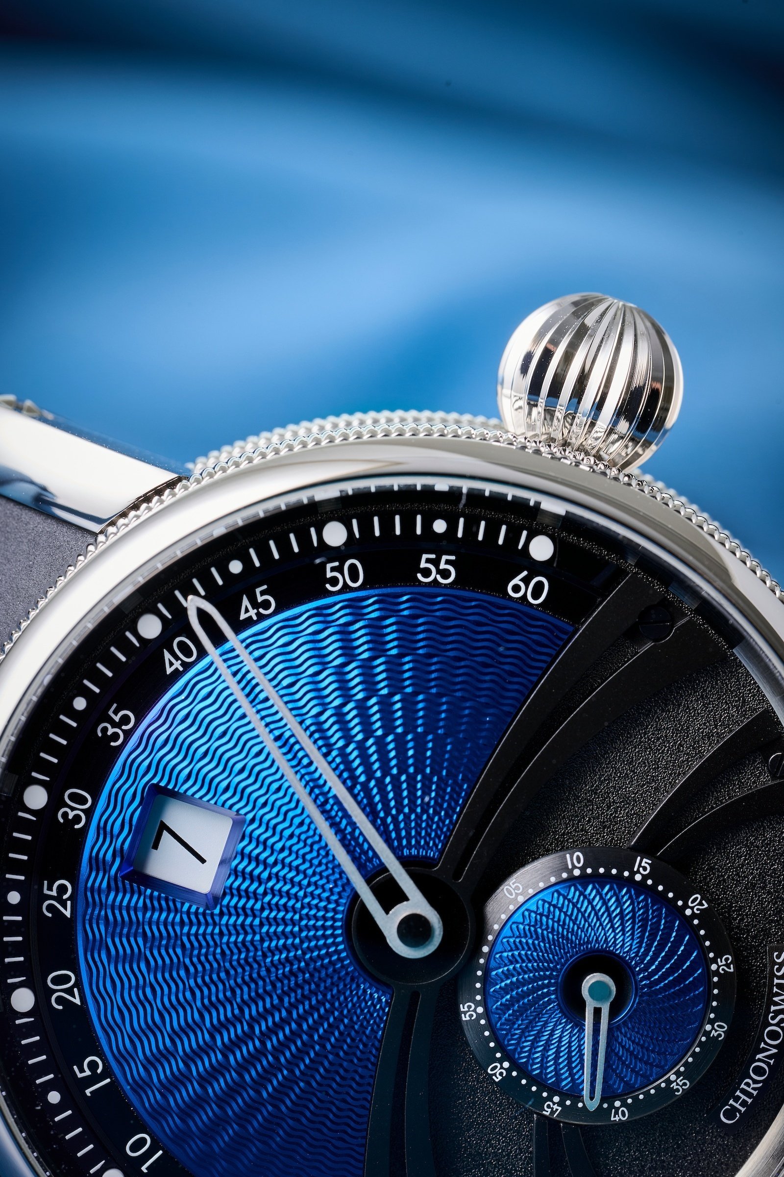 ルビーサファイア デルフィス サファイア CH-1423.1-BKBL1｜CHRONOSWISS クロノスイス