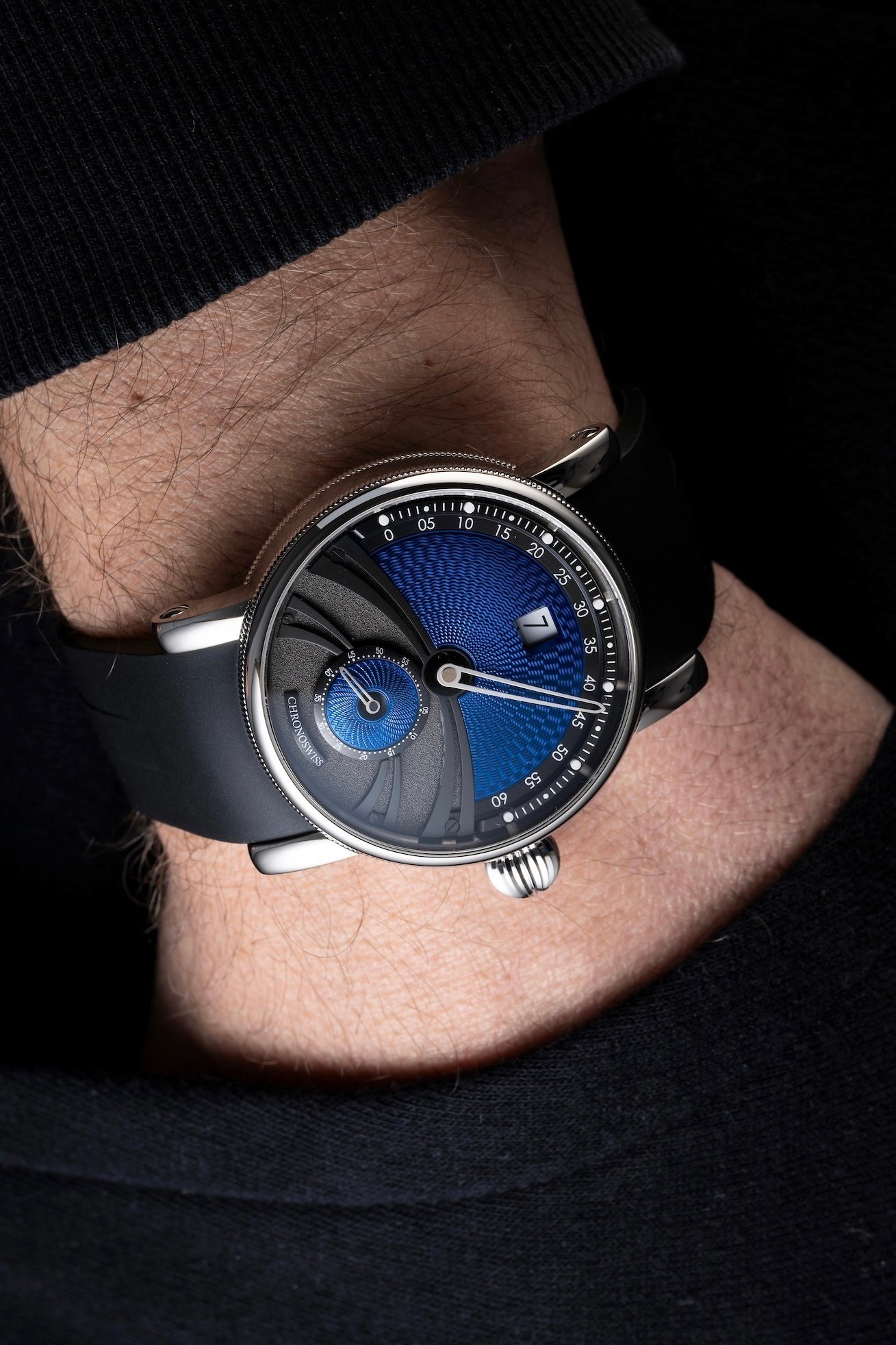 フォーデイズ デルフィス サファイア CH-1423.1-BKBL1｜CHRONOSWISS クロノスイス