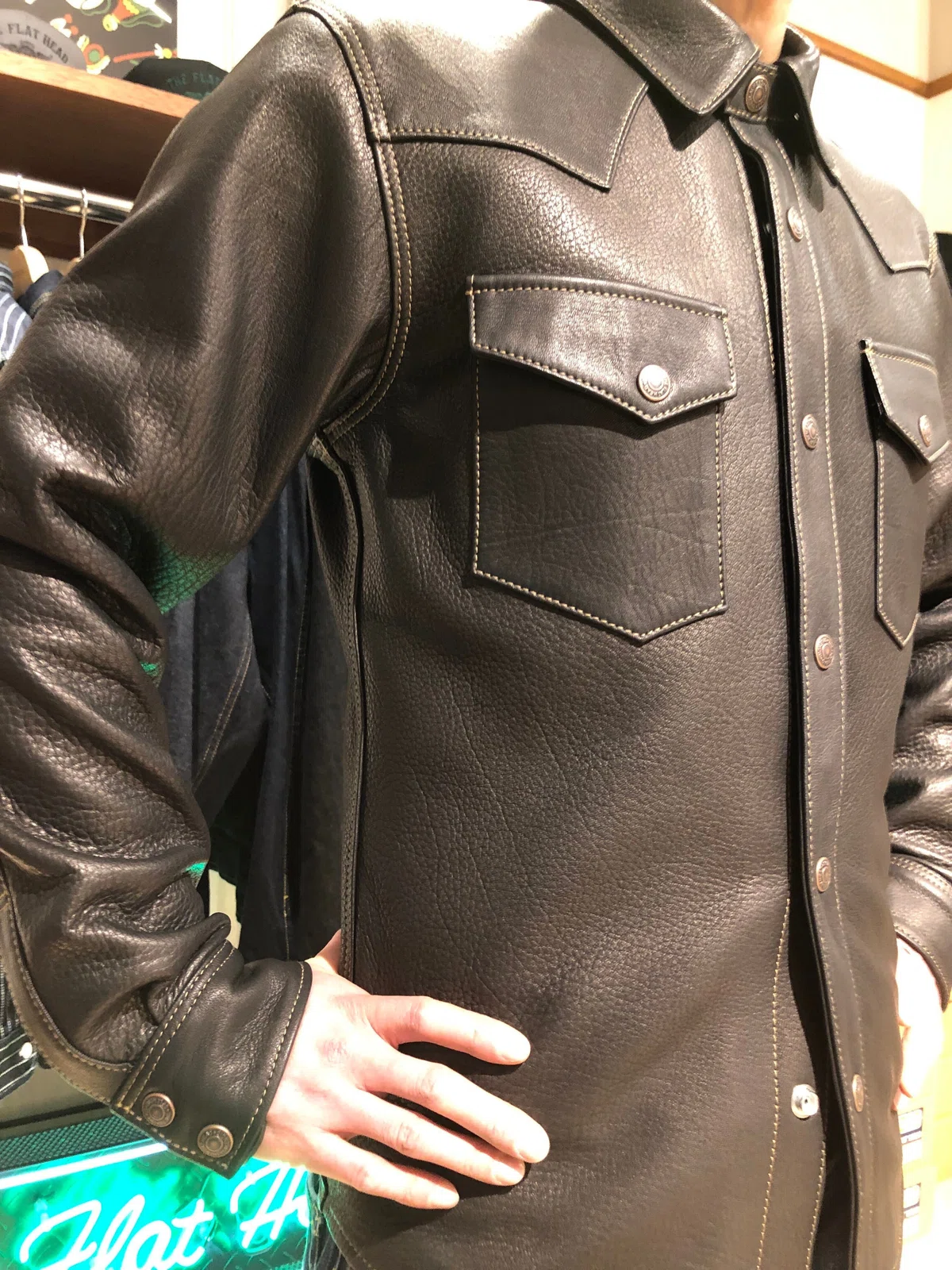 FLAT HEAD 神宮前店】～神宮前店先行販売ディアスキンウエスタンシャツ 