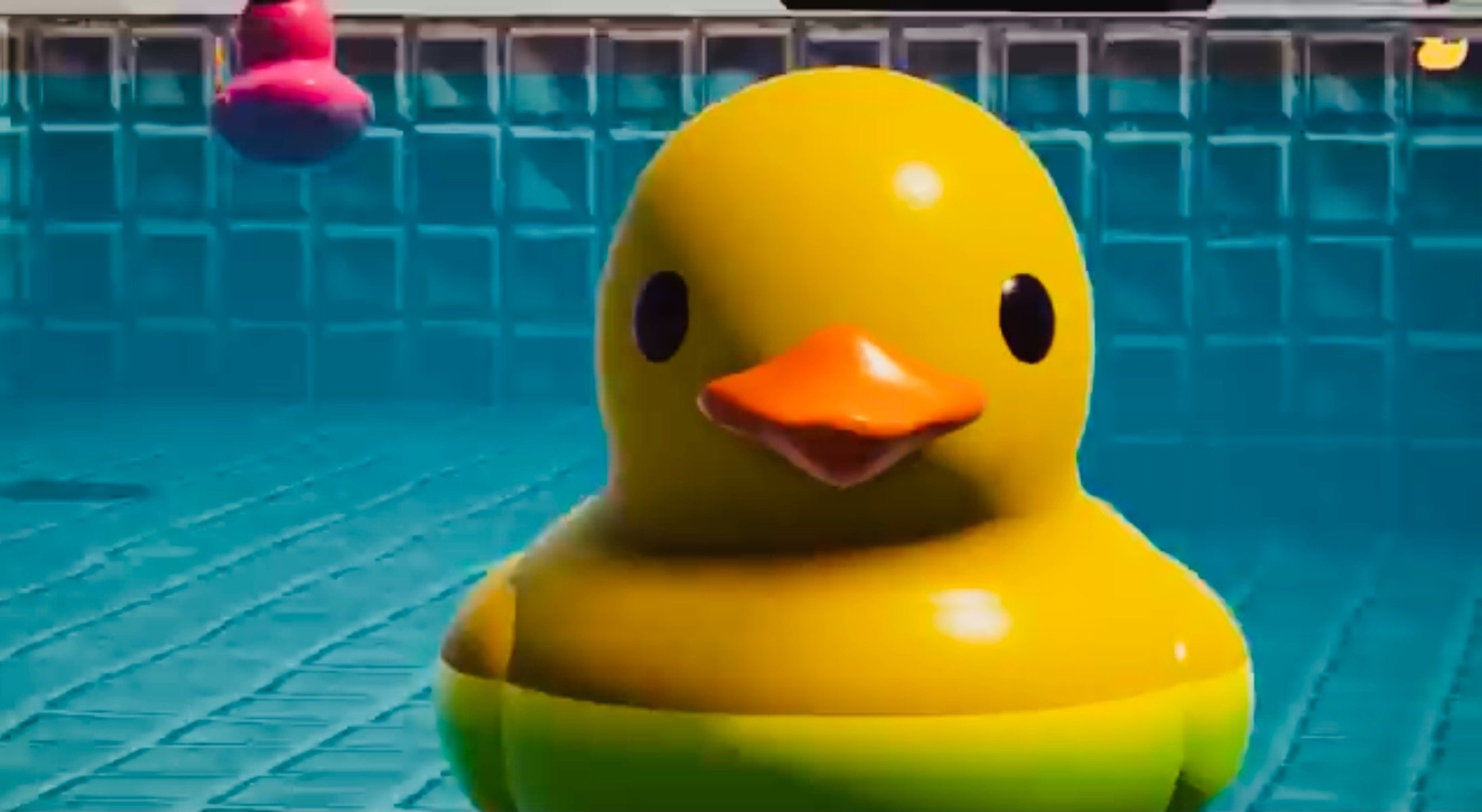 なんかずっと見ちゃうんだよなー」空から落ちてくるアヒルを、ただ