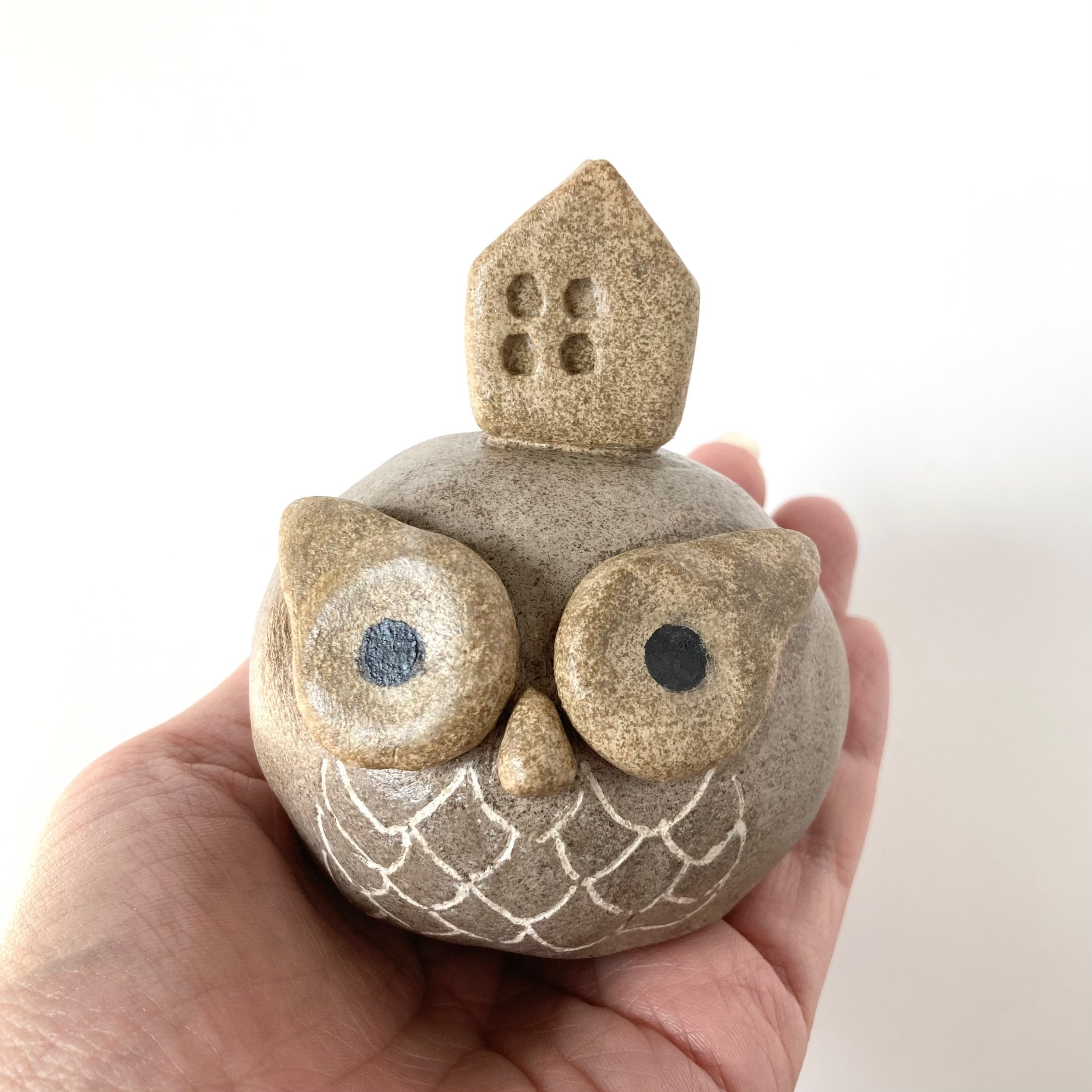 丸いものが好きな人間が梟を作るとこうなる｜オウチトカ