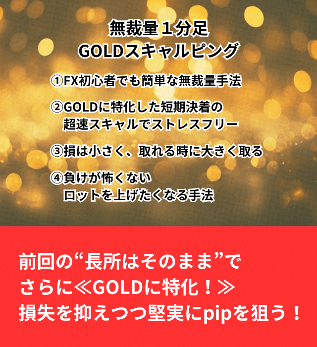 FX【ロットを上げたくなる】無裁量1分足GOLDスキャルピング|Du FX【ロットを上げたくなる】無裁量1分足GOLDスキャルピング|Du