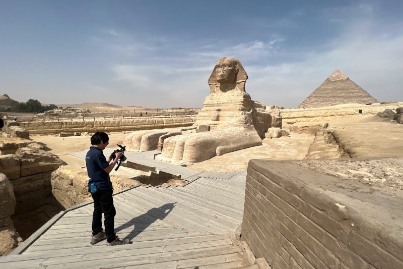 ギザの大スフィンクス3Dスキャンプロジェクト〜ワールドスキャン