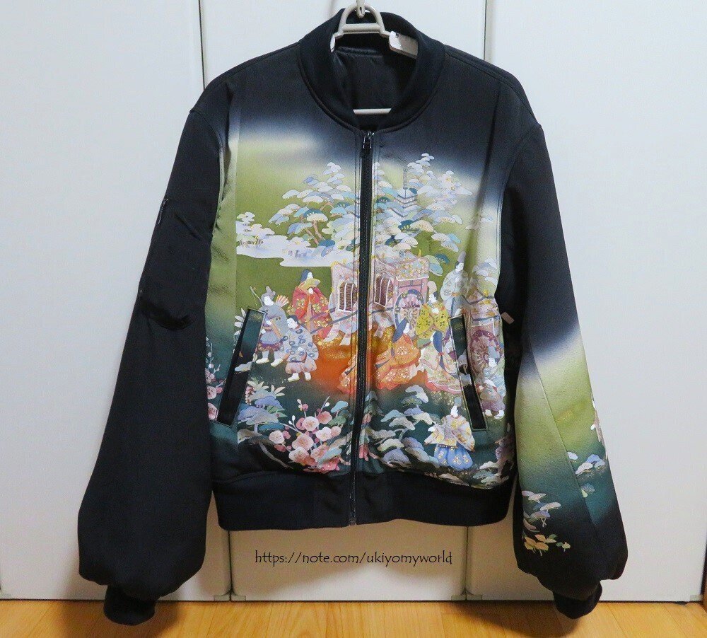 黒留袖で世界に一つのブルゾンを作った｜うきよ