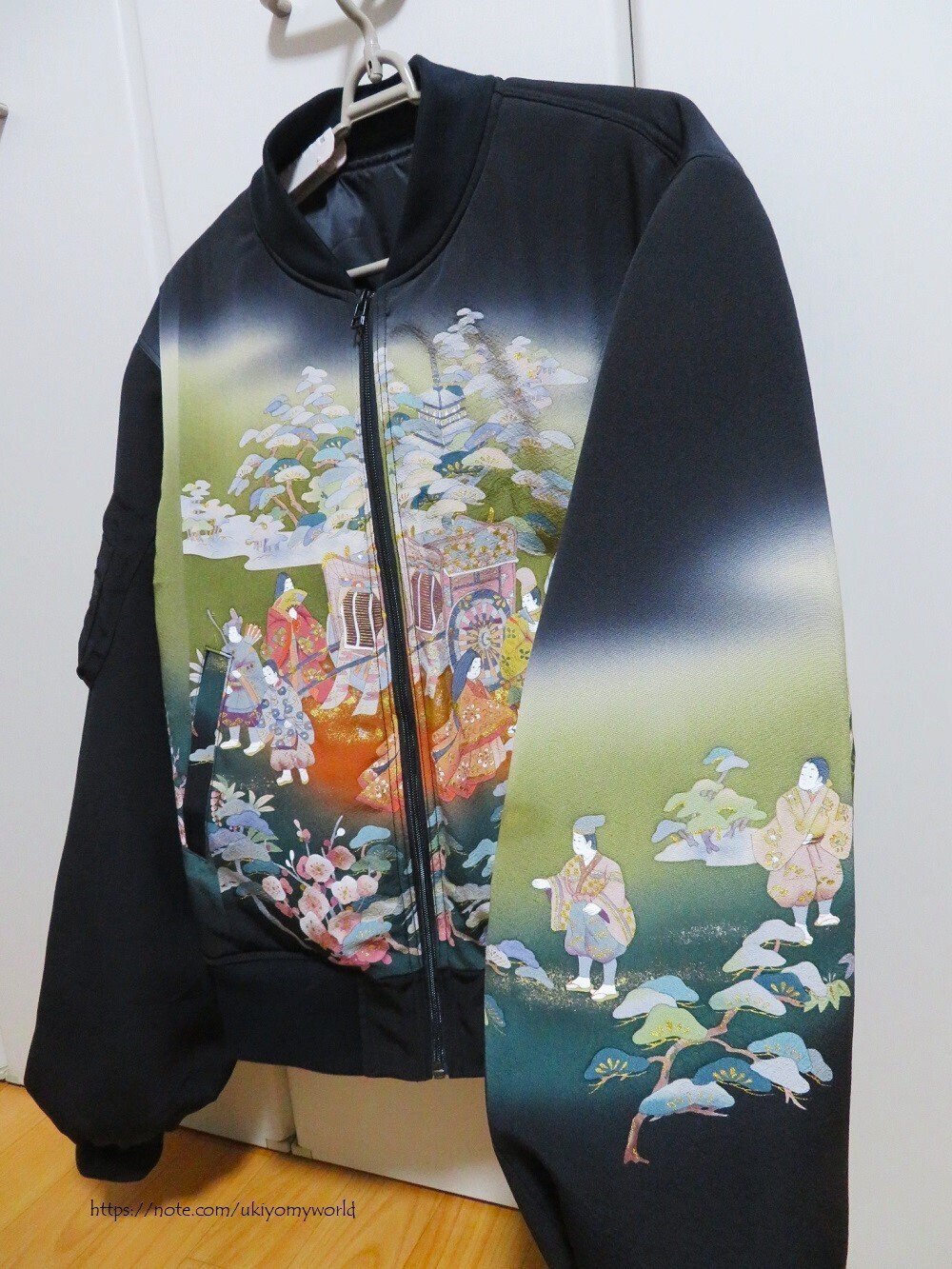 黒留袖で世界に一つのブルゾンを作った｜うきよ