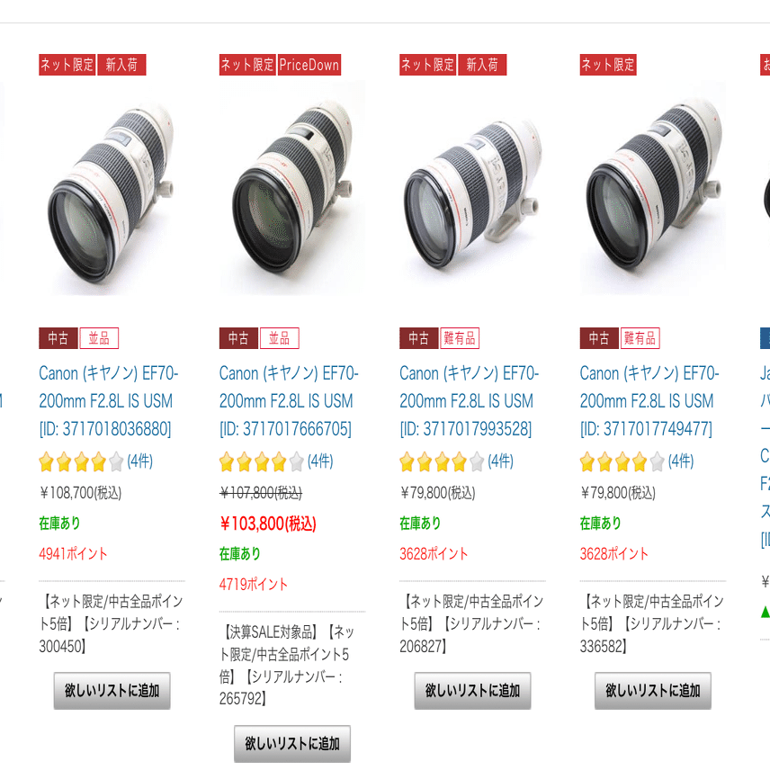 Canon インナーズーム版70-200mm F2.8への期待と今のナナニッパ事情